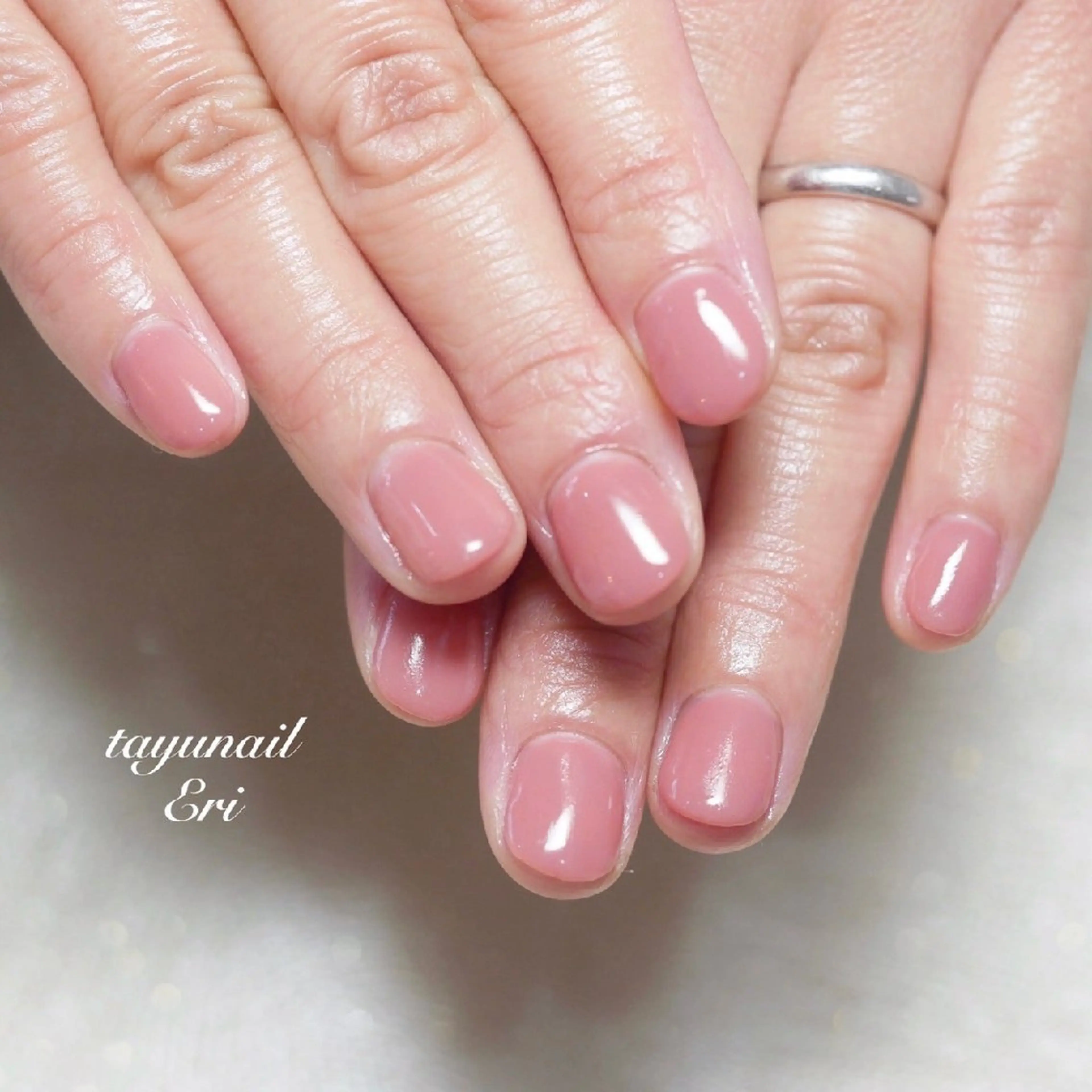 ネイル ジェルネイル ワンカラーネイル パラジェル 冬ネイル ネイルサロン 【たゆnail】のネイルデザイン