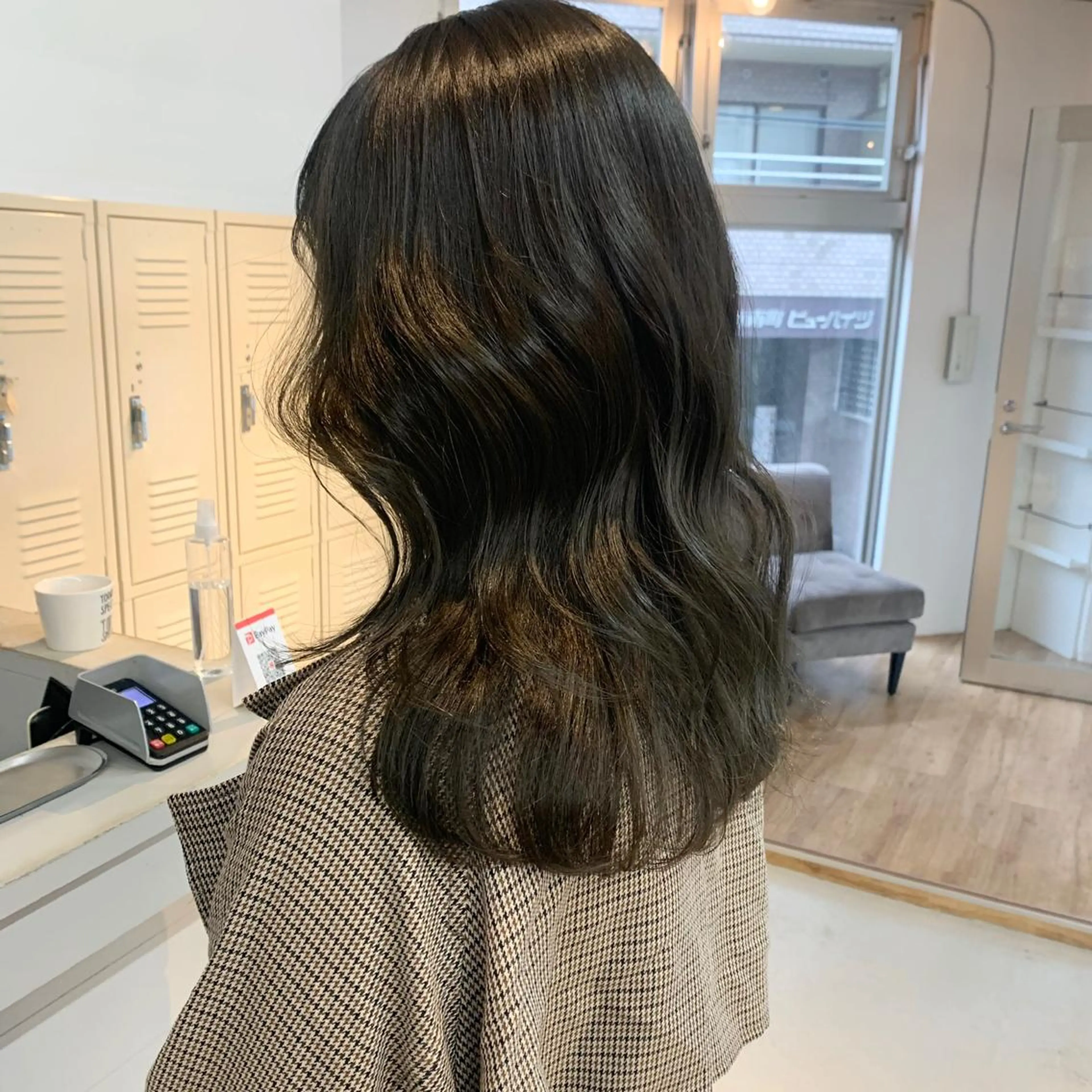 ミディアム カラー ハッシュカット/ハイ トーン/MANAMIのヘアスタイル