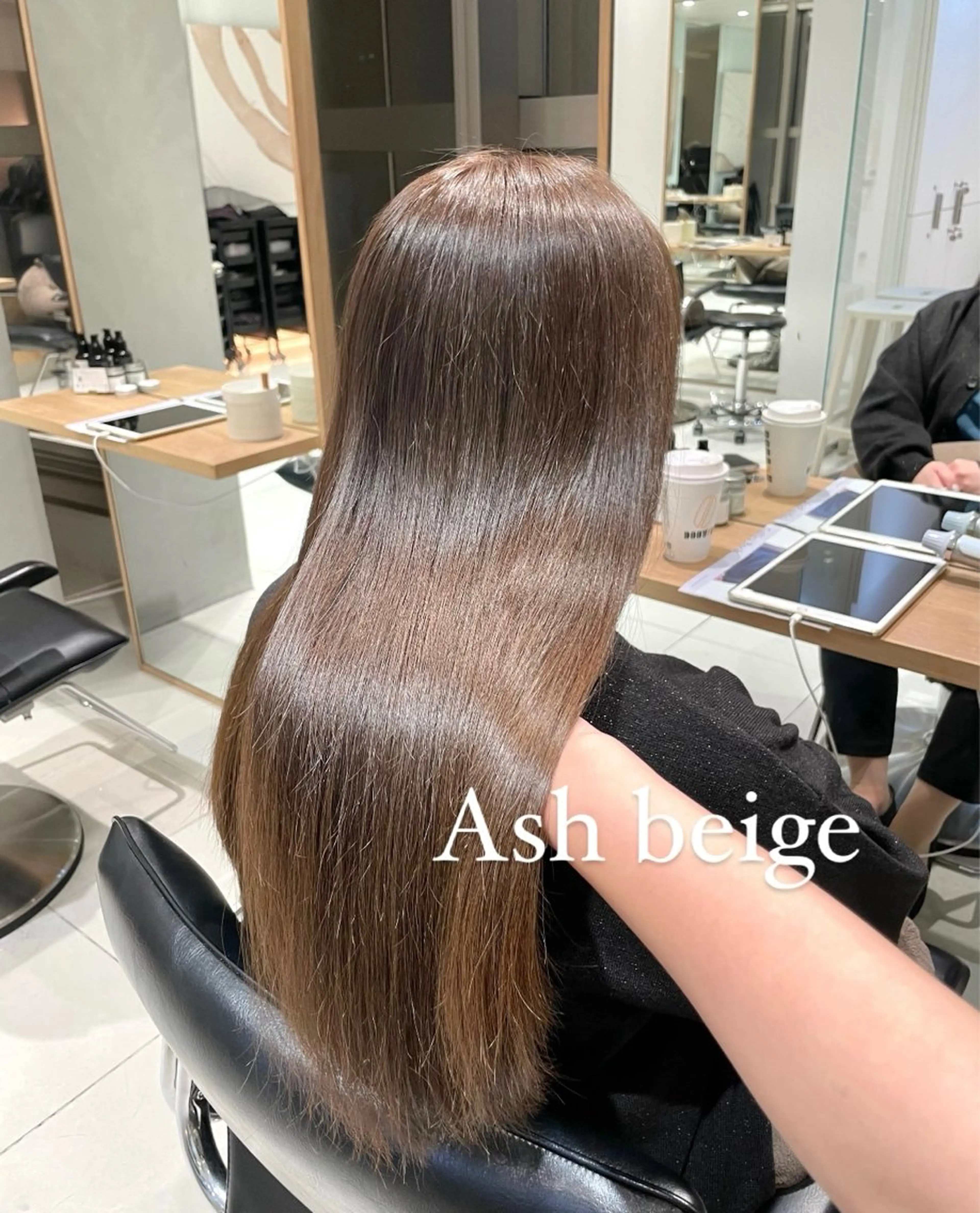 ロング カラー ブリーチ ブラウンカラー ブリーチなしカラー ツヤ髪/韓国ヘア 💎Nokaのヘアスタイル