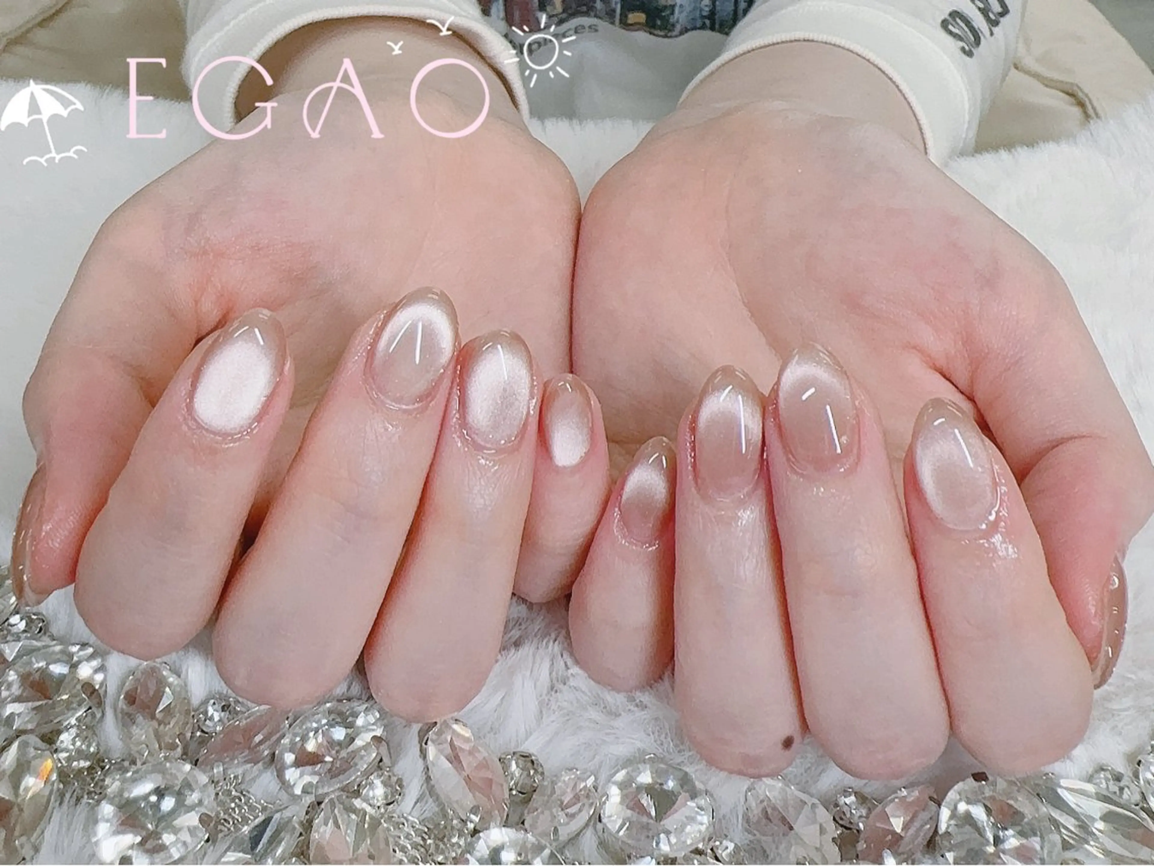 ネイル アートネイル フットネイル フレンチネイル ジェルネイル グラデーション ハンドネイル Egao Nail錦糸町店のネイルデザイン