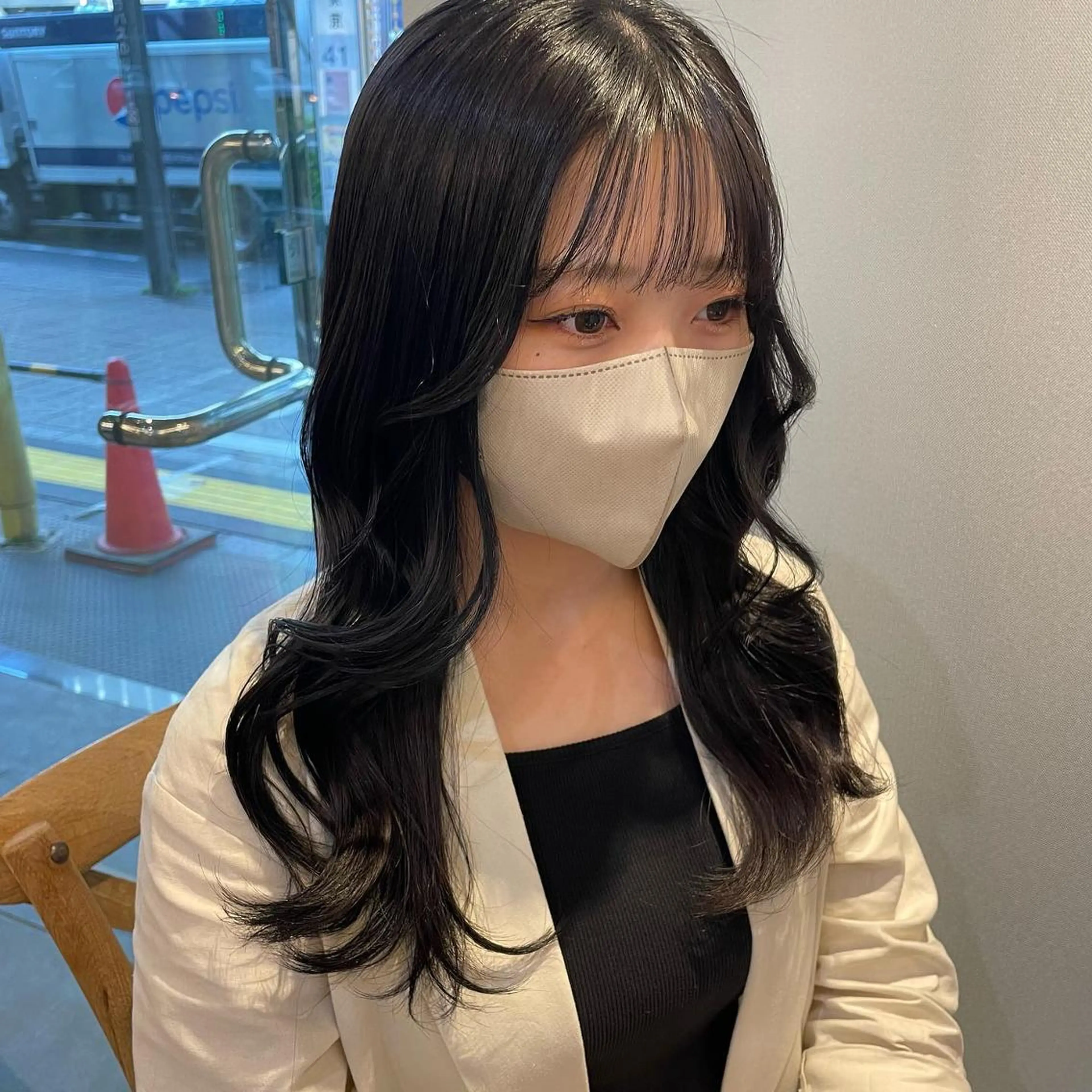 カラー ヘアアレンジ ブリーチ 透明感カラー ブリーチなしカラー 𝙢𝙞𝙮𝙪🎀 girly hairのヘアスタイル