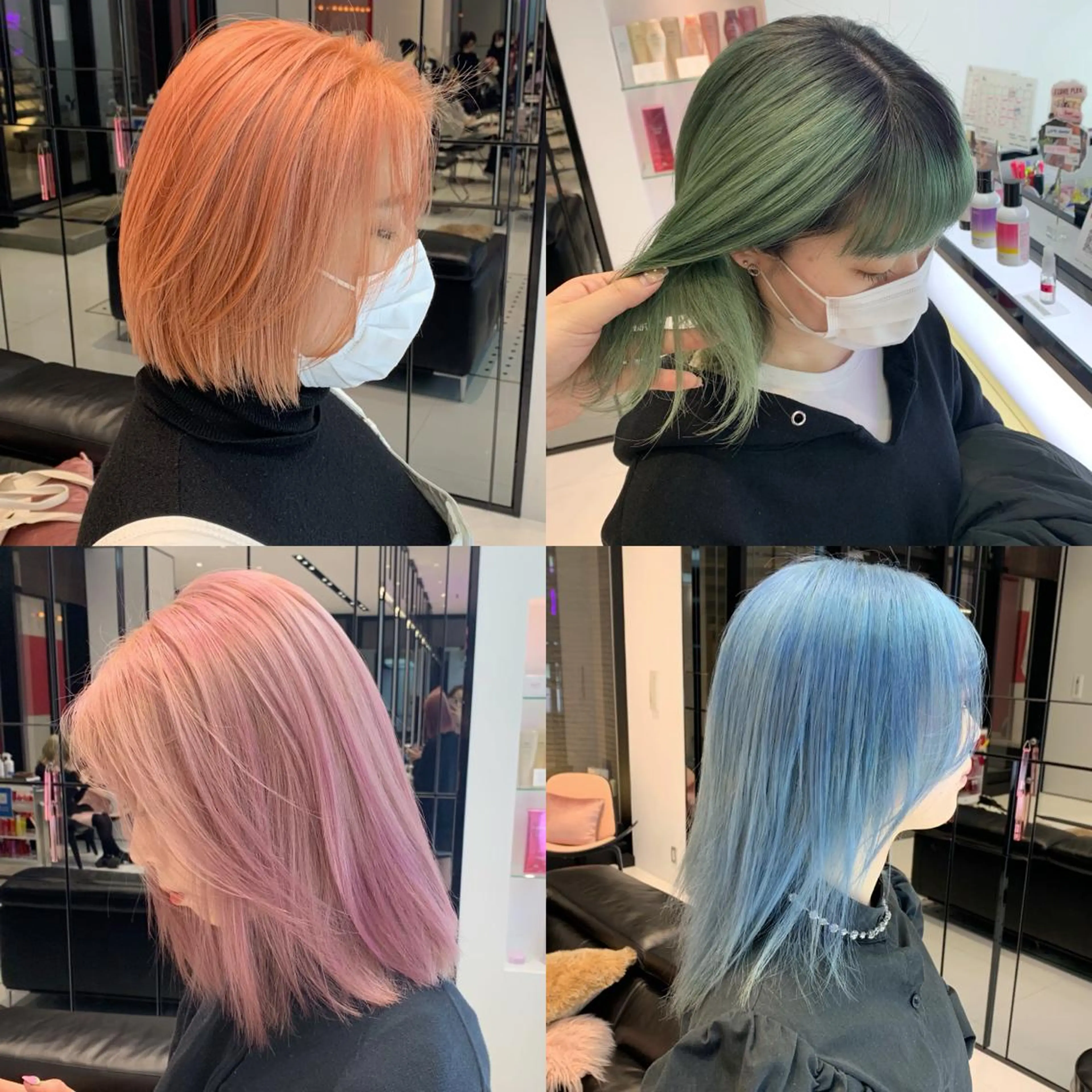 カラー ハッシュカット/ハイ トーン/MANAMIのヘアスタイル