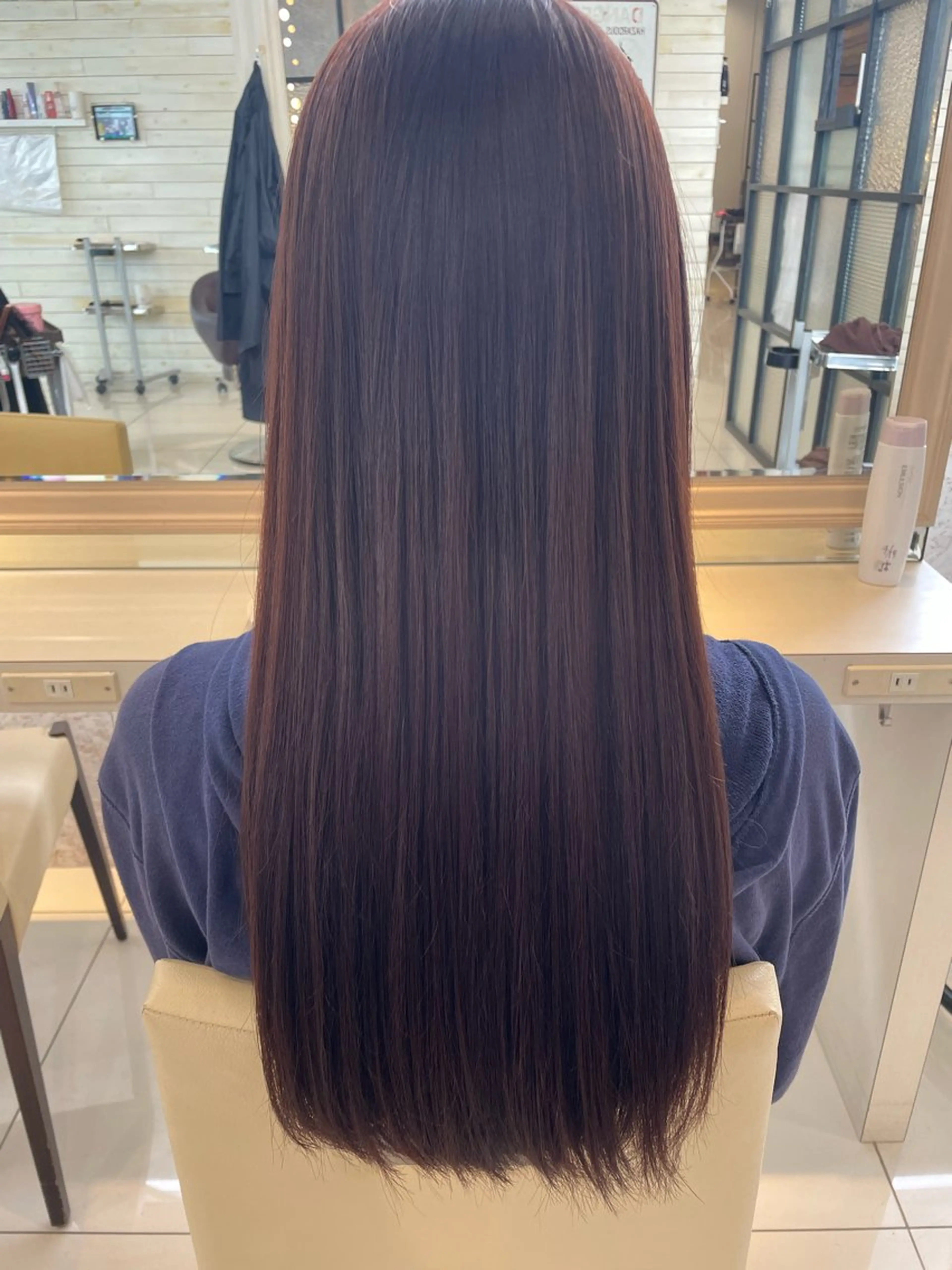 ロング ちぐさ/暖色/ ワンカラー🤍のヘアスタイル