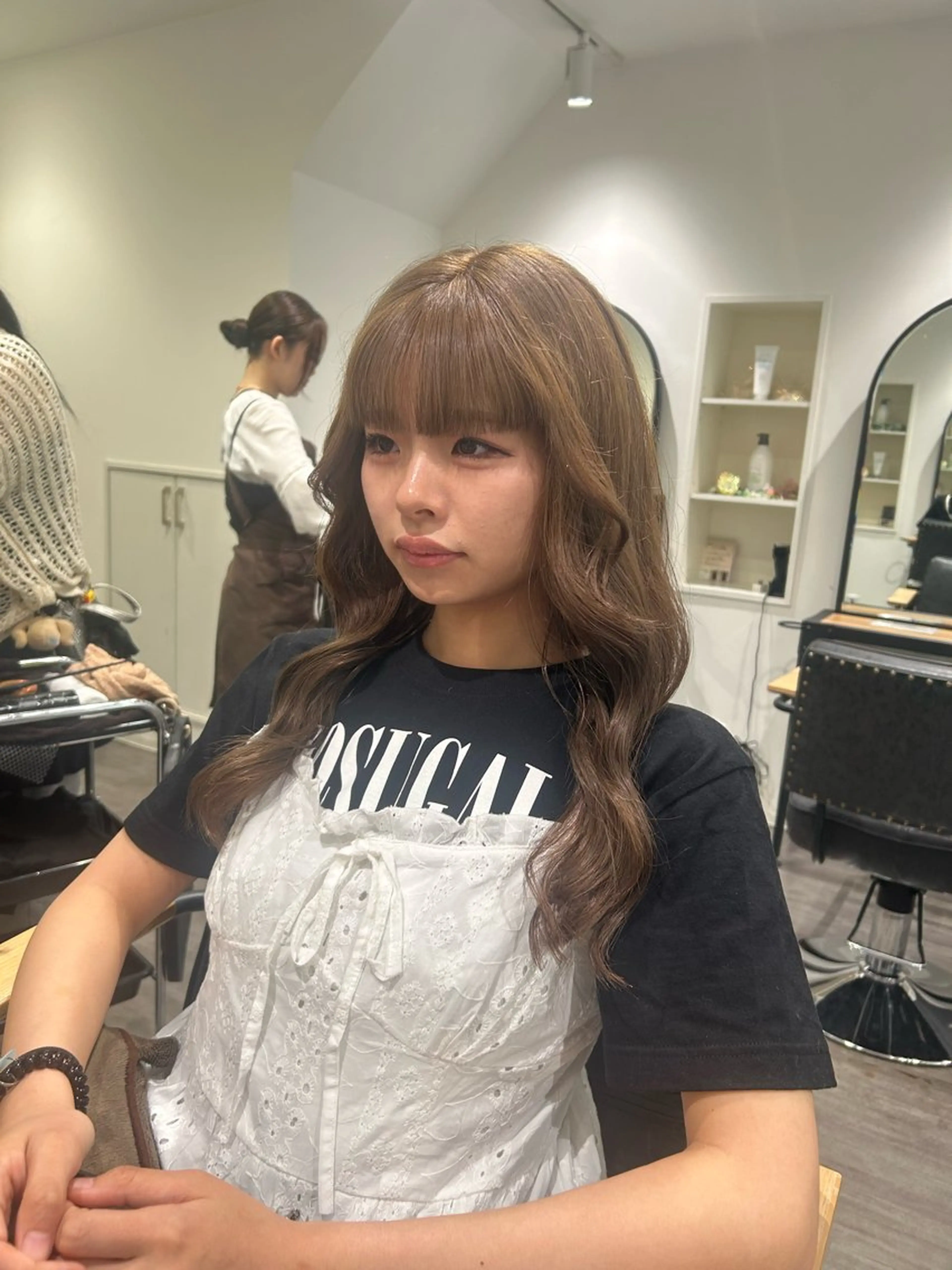 ロング カラー ヘアアレンジ ハイトーンカラー ヘアカラー トリートメント cocotte 💟草間紫音💟のヘアスタイル