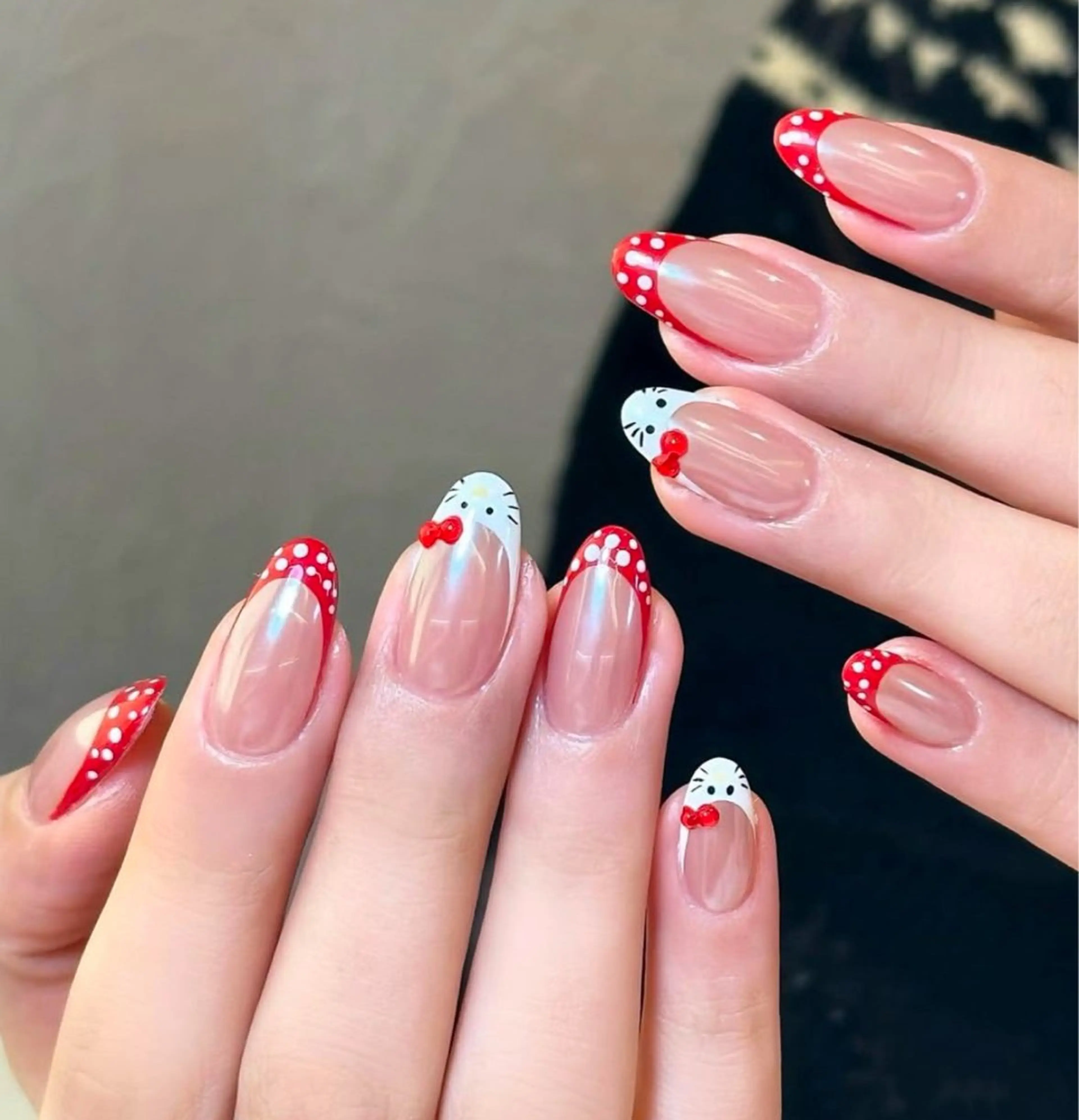 ネイル アートネイル オーロラネイル チークネイル フレンチネイル ガラスフレンチ ハンドネイル 🎀🎀YooLi Nail Salonのネイルデザイン