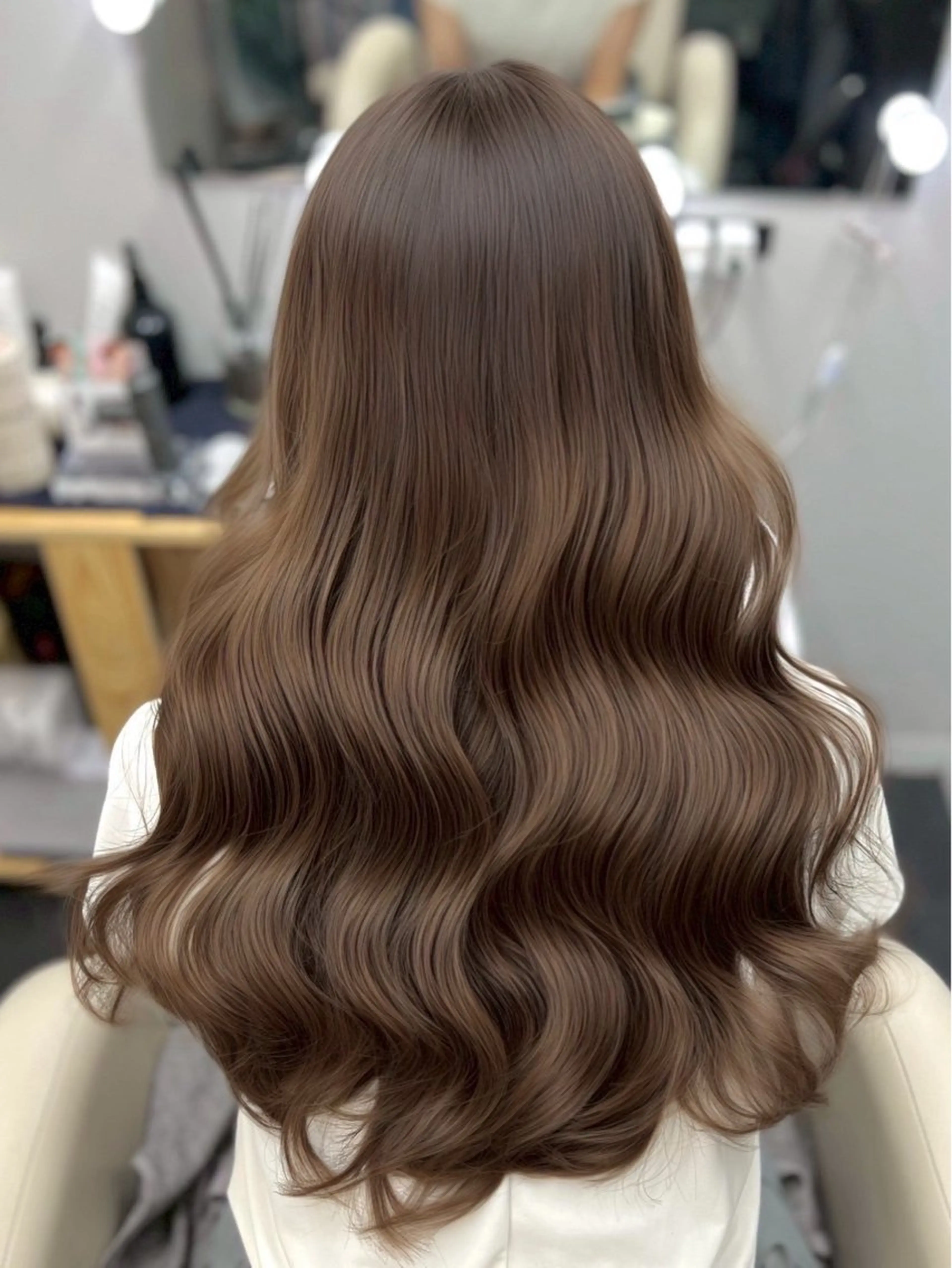 ロング カラー 透明感カラー 顔まわりレイヤー 顔周りカット ハッシュカット 髪質改善 ヘアカラー トリートメント 柴田 颯のヘアスタイル