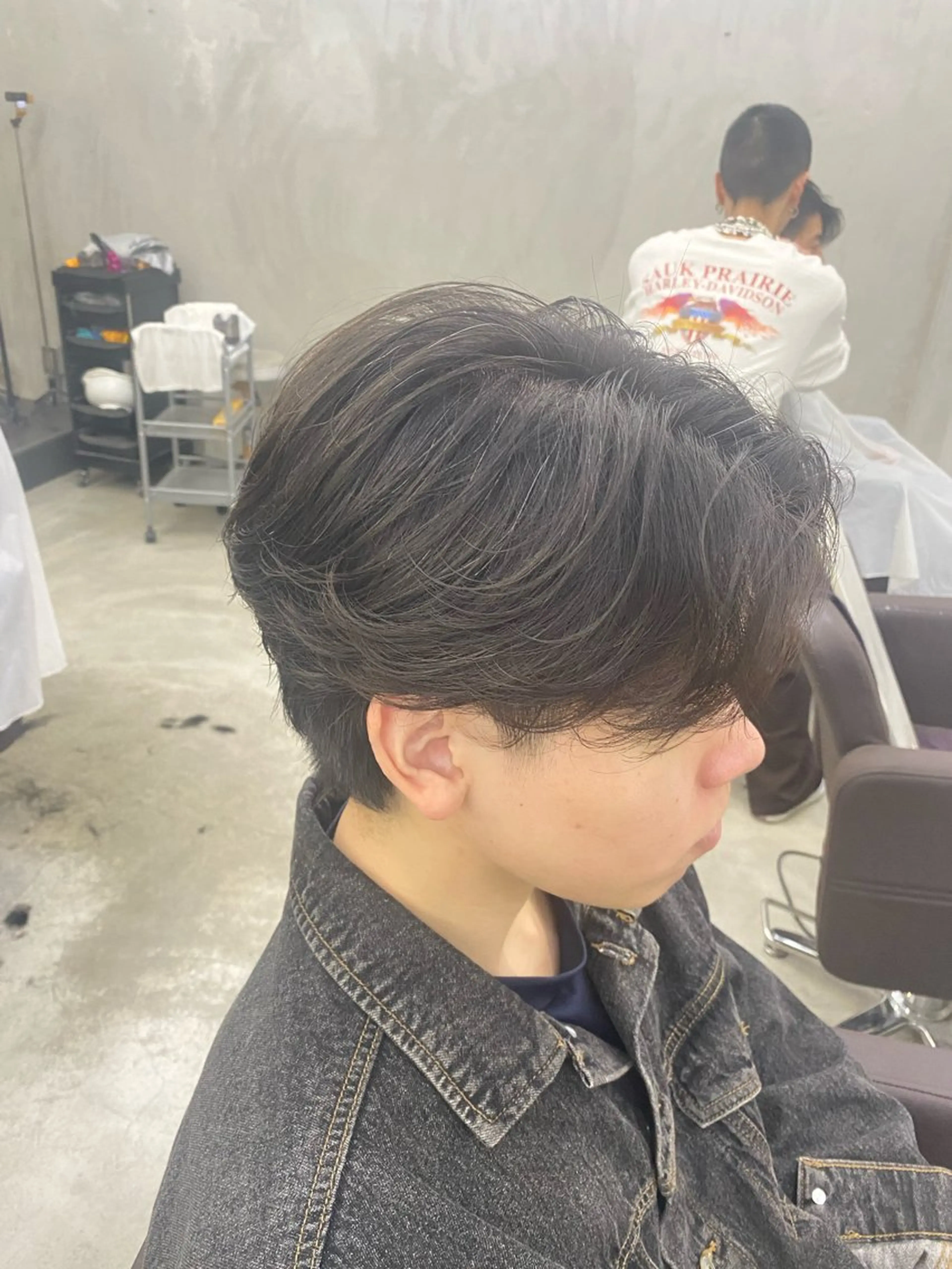 メンズ毛流れニュアンスパーマ(カット込み)の写真