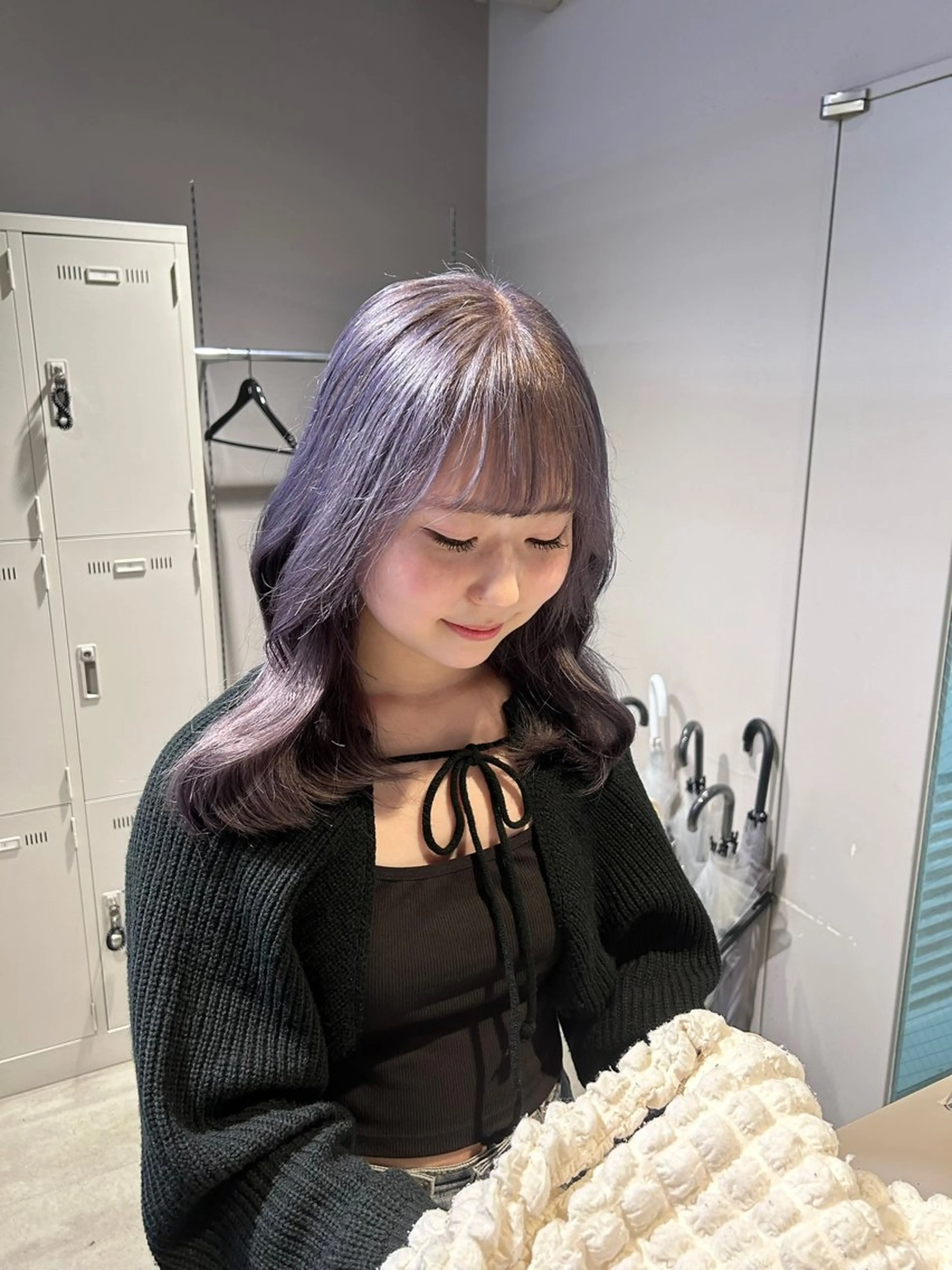 カラー ヘアカラー トリートメント 透明感ベージュ🤎 ナチュラルレイヤーのヘアスタイル