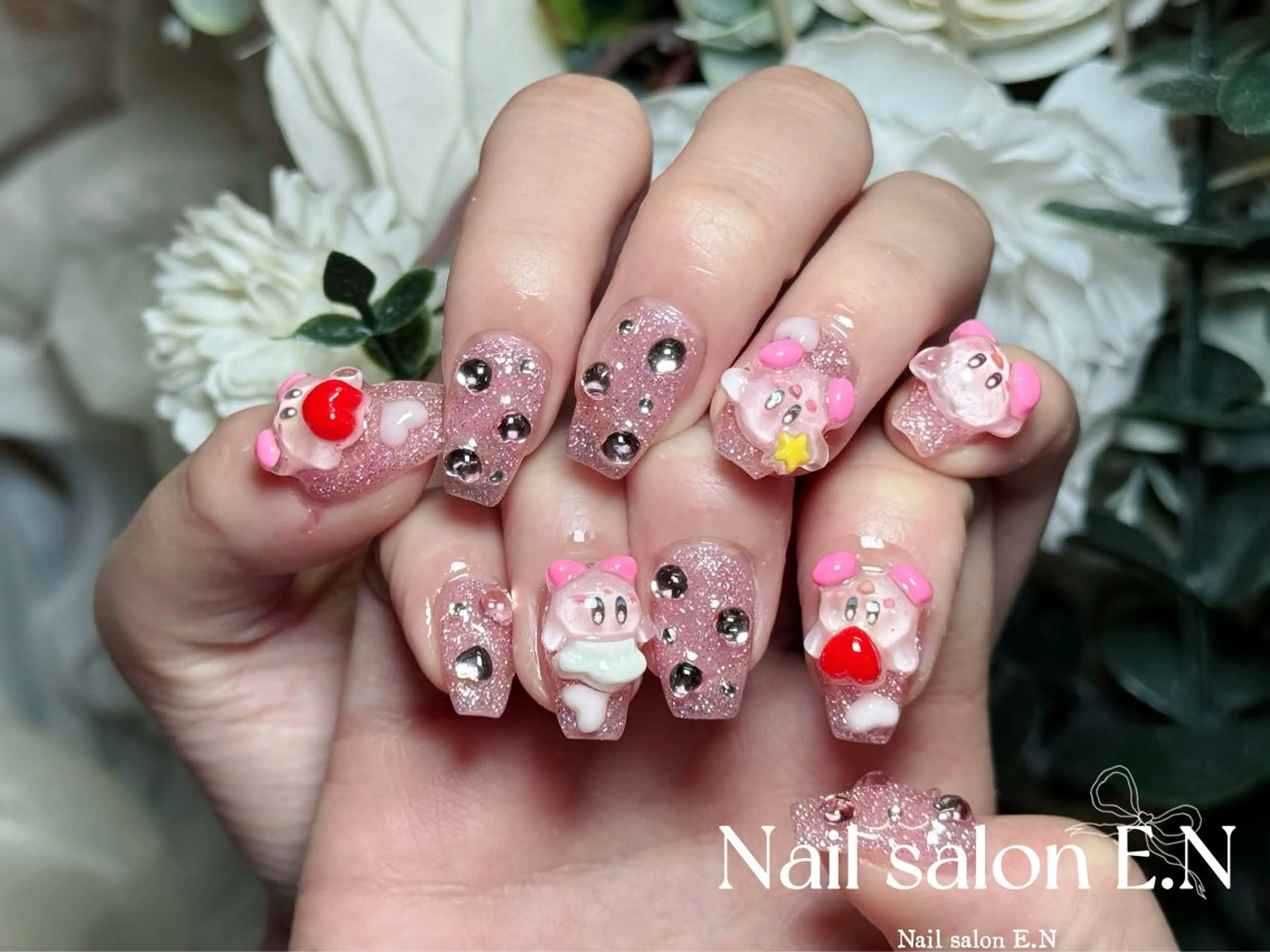 ネイル アートネイル オーロラネイル ブラウン クリアネイル フレンチネイル ハンドネイル E.N🦋 長さ出し/持ち込みのネイルデザイン