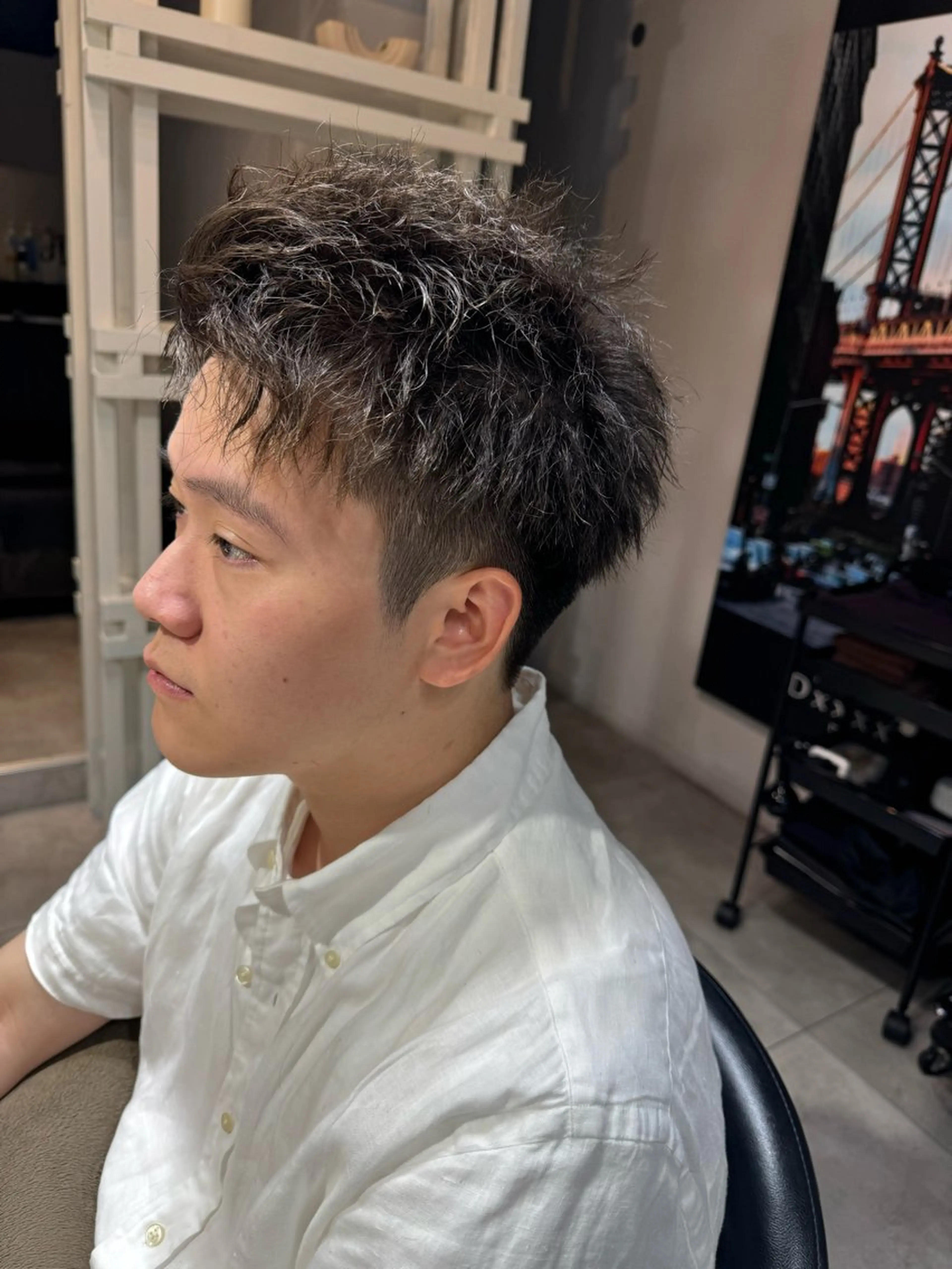 ショート パーマ メンズ ショートヘア カット パーマ トリートメント 似合う髪型が 分からない方へのヘアスタイル