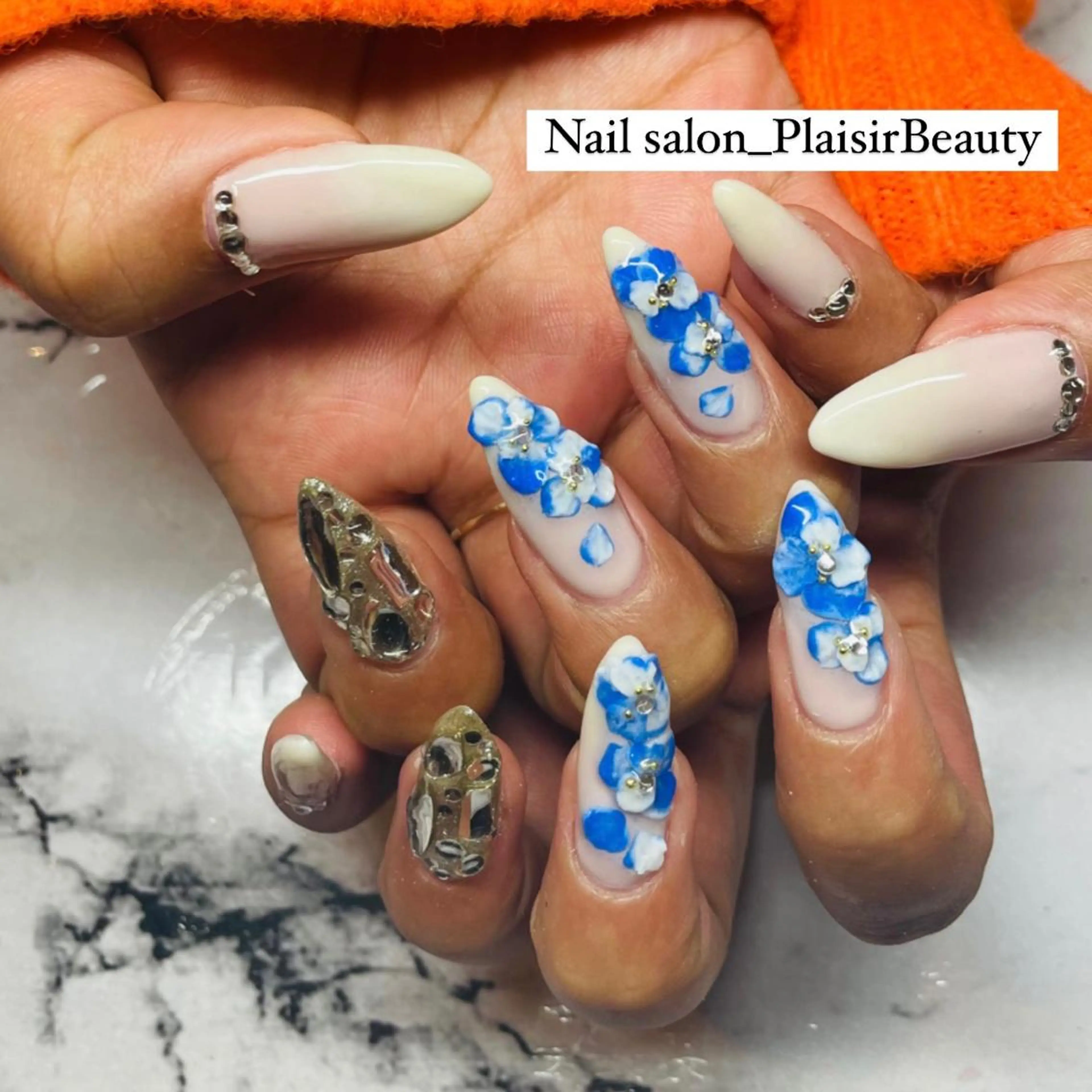 ネイル アートネイル 持ち込み ハンドネイル Plaisir beautyのネイルデザイン