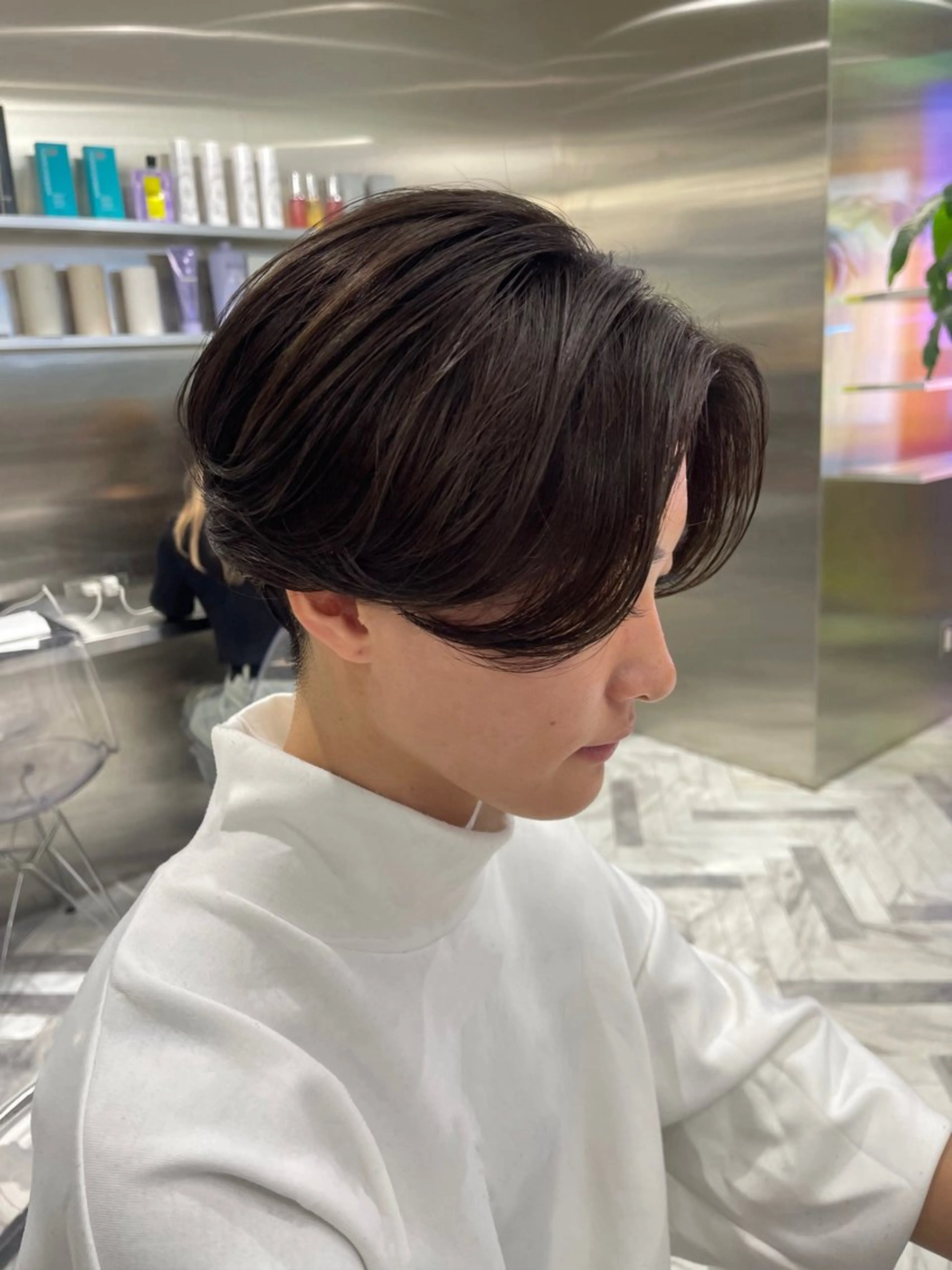 ショート カット ARISA︎ メンズハイトーンのヘアスタイル