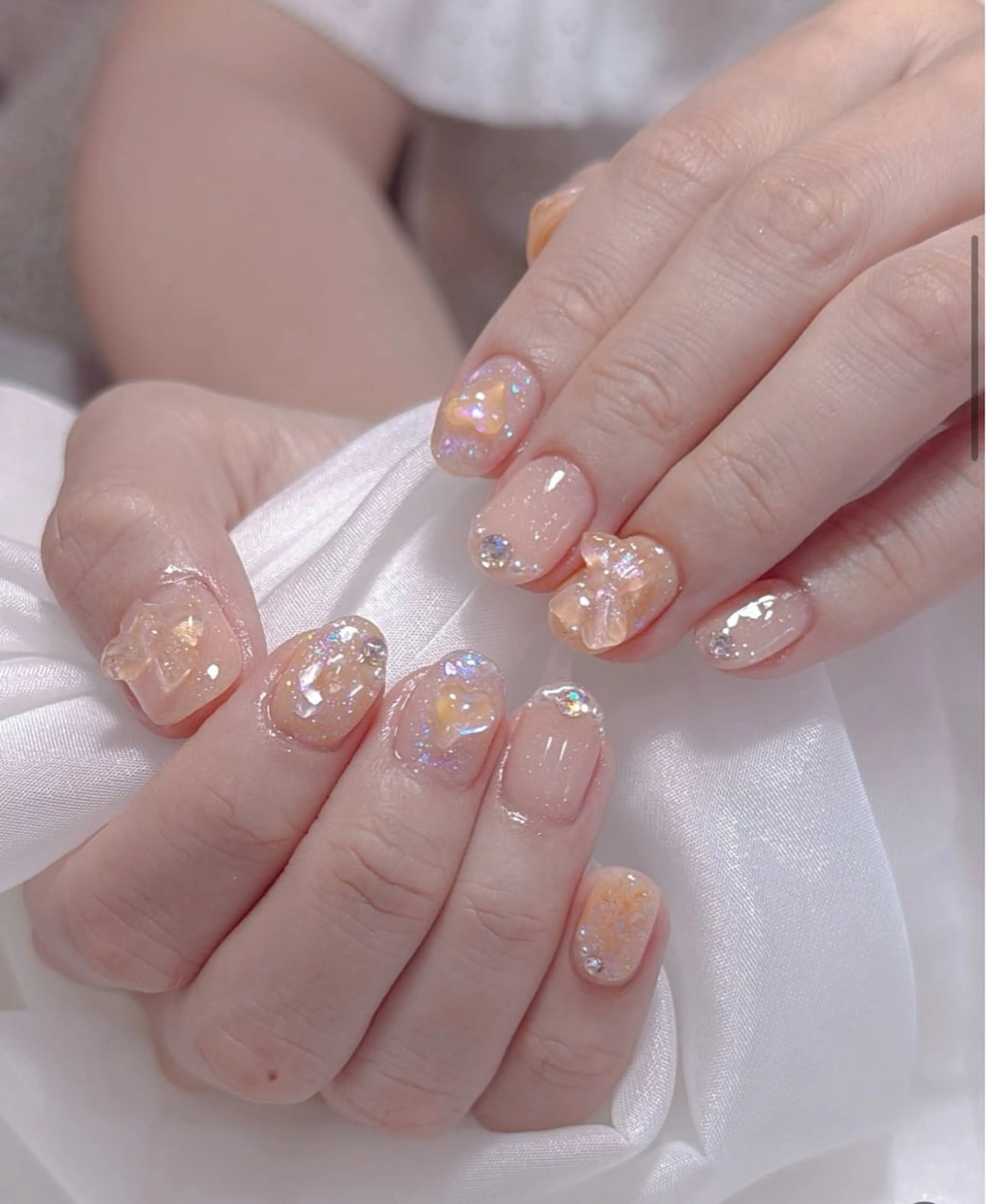 ネイル アートネイル フラワーネイル フレンチネイル ジェルネイル グラデーション ハンドネイル Ryu Nail NekoChanのネイルデザイン
