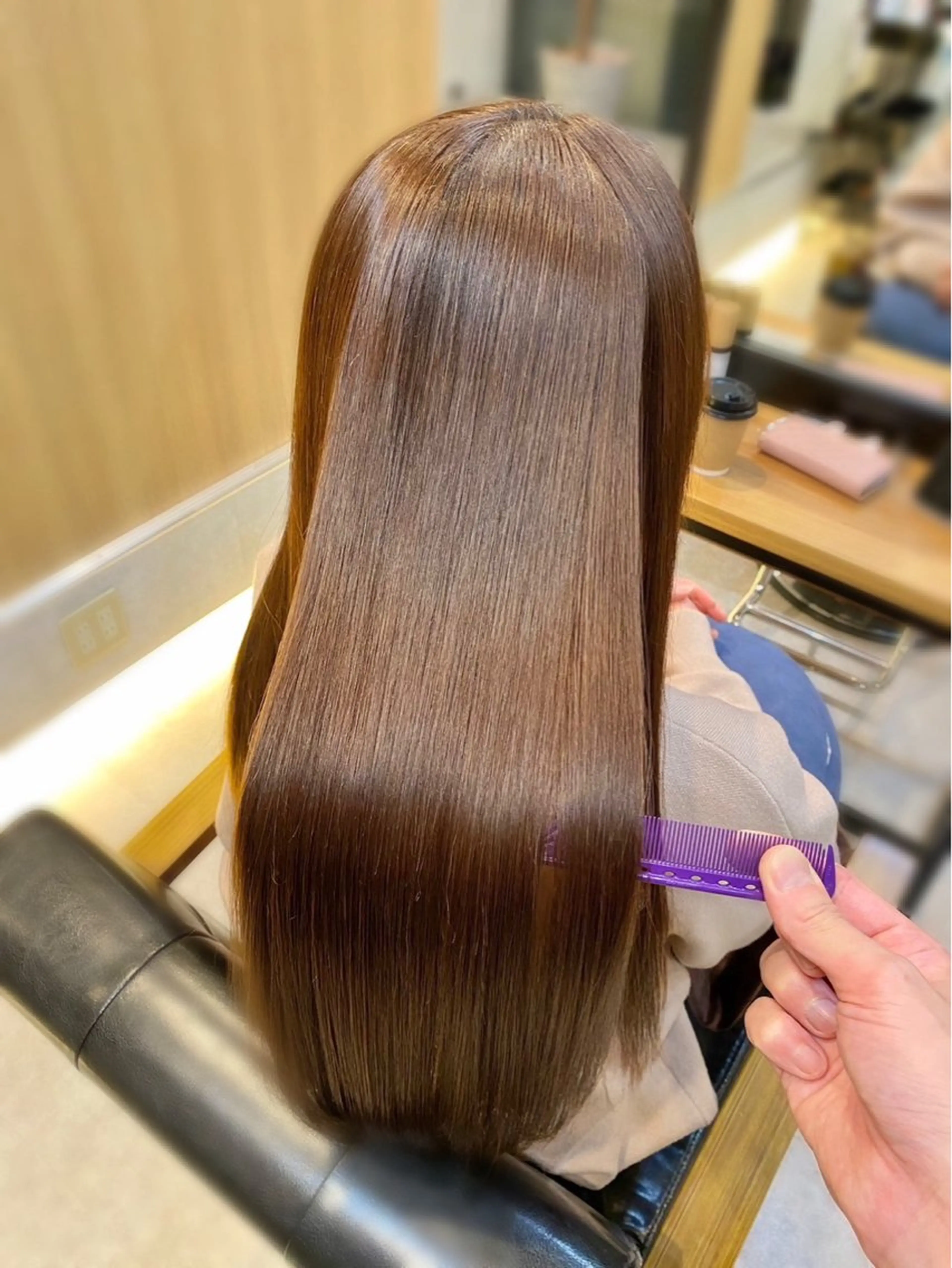 ロング カット 縮毛矯正 Free 増山太亮のヘアスタイル