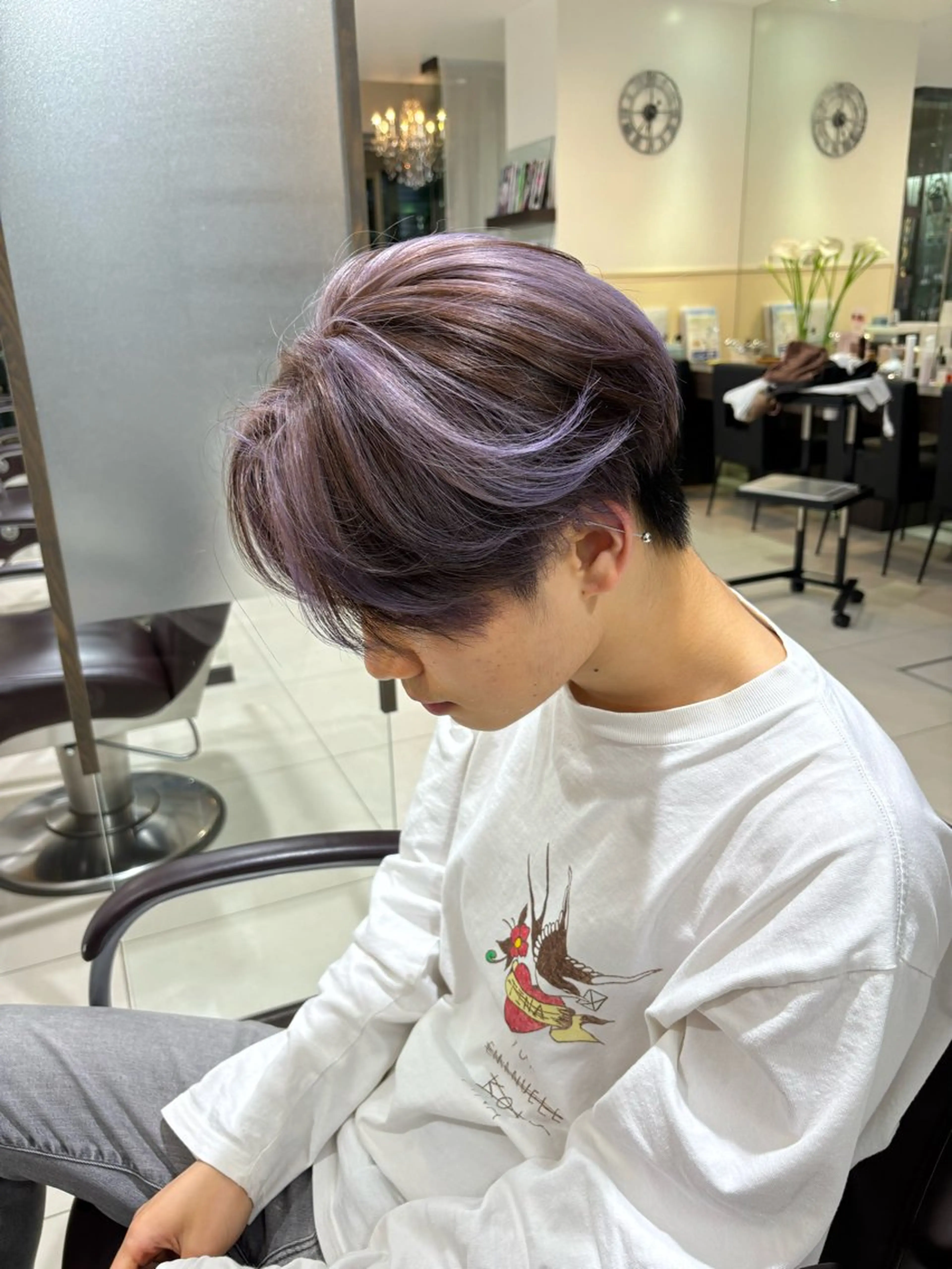 カラー レイヤー 艶々カラーのヘアスタイル