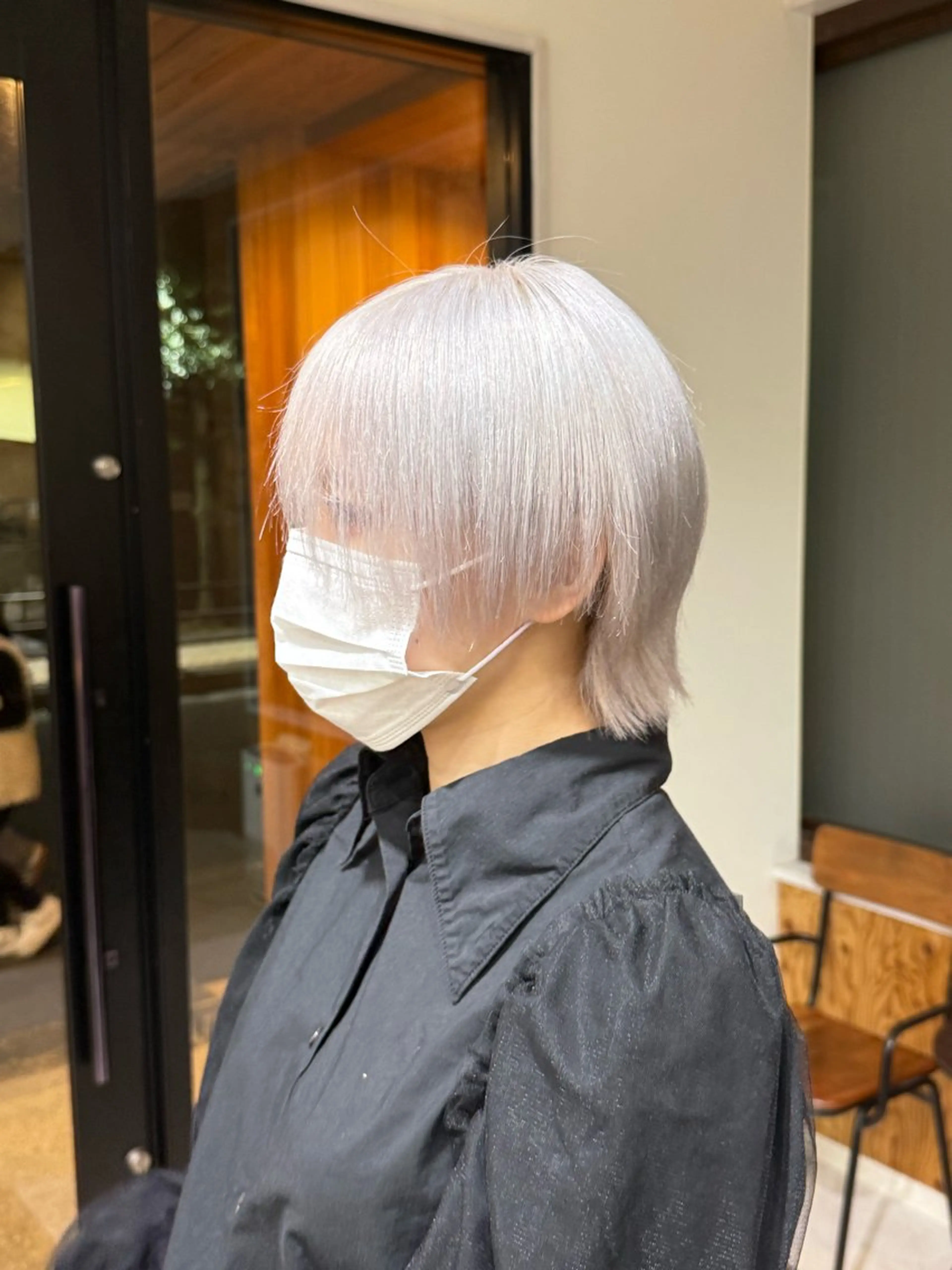 カラー ブリーチカラー よねだまことのヘアスタイル