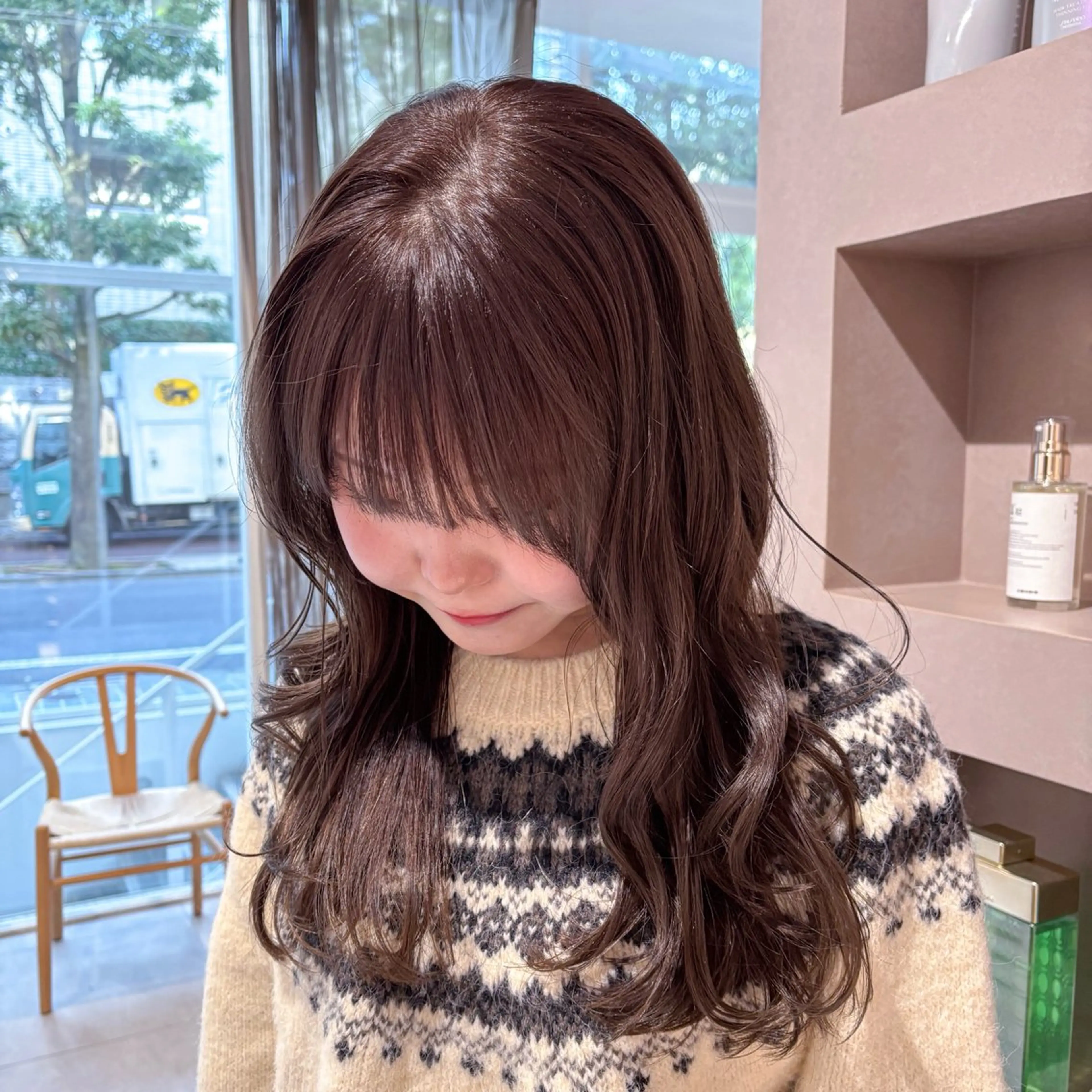 ロング ヘアカラー トリートメント Unami 新宿　Mayukiのヘアスタイル
