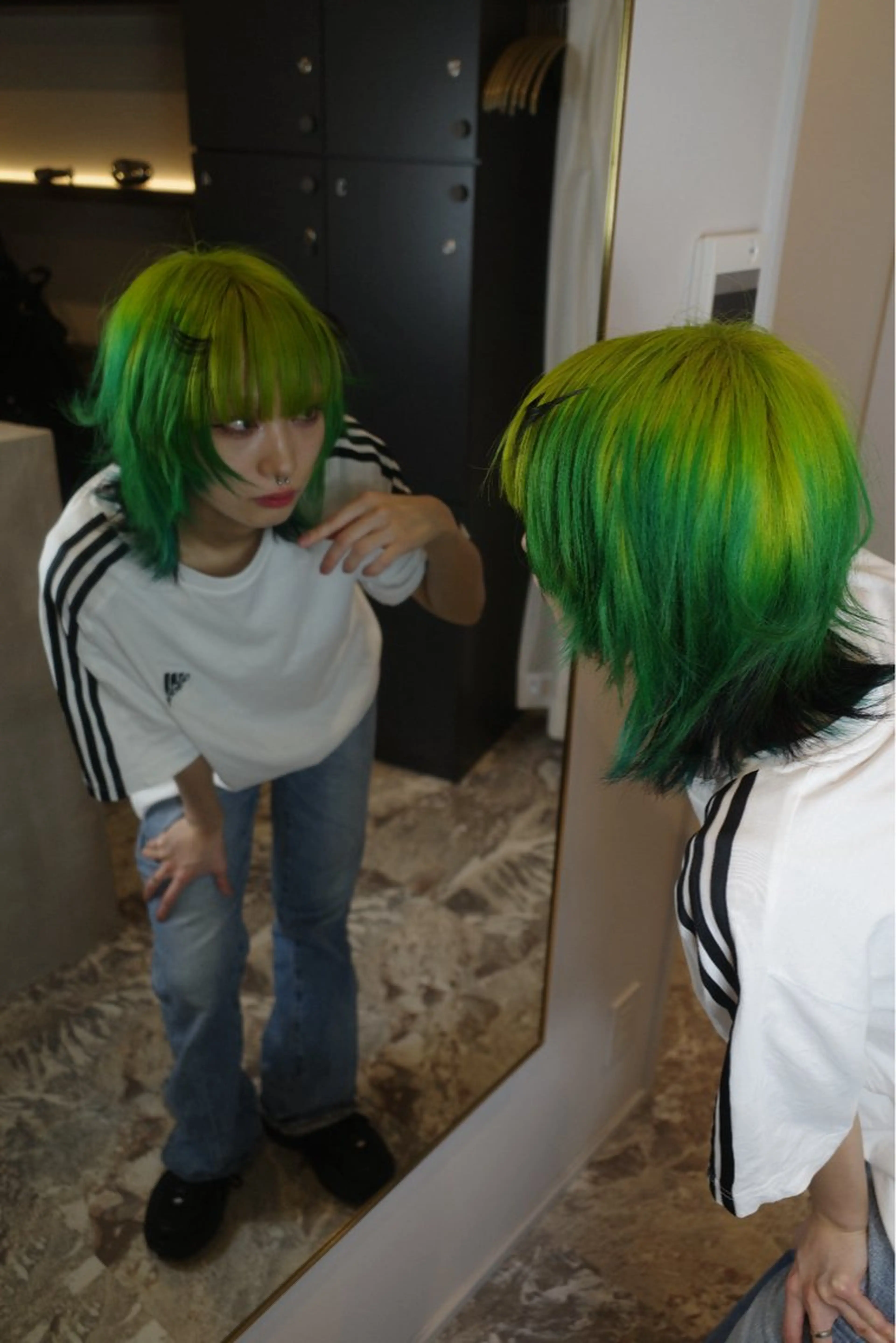 ミディアム カラー インナーカラー ヘアカラー トリートメント ウルフ/レイヤー /suzuhaのヘアスタイル