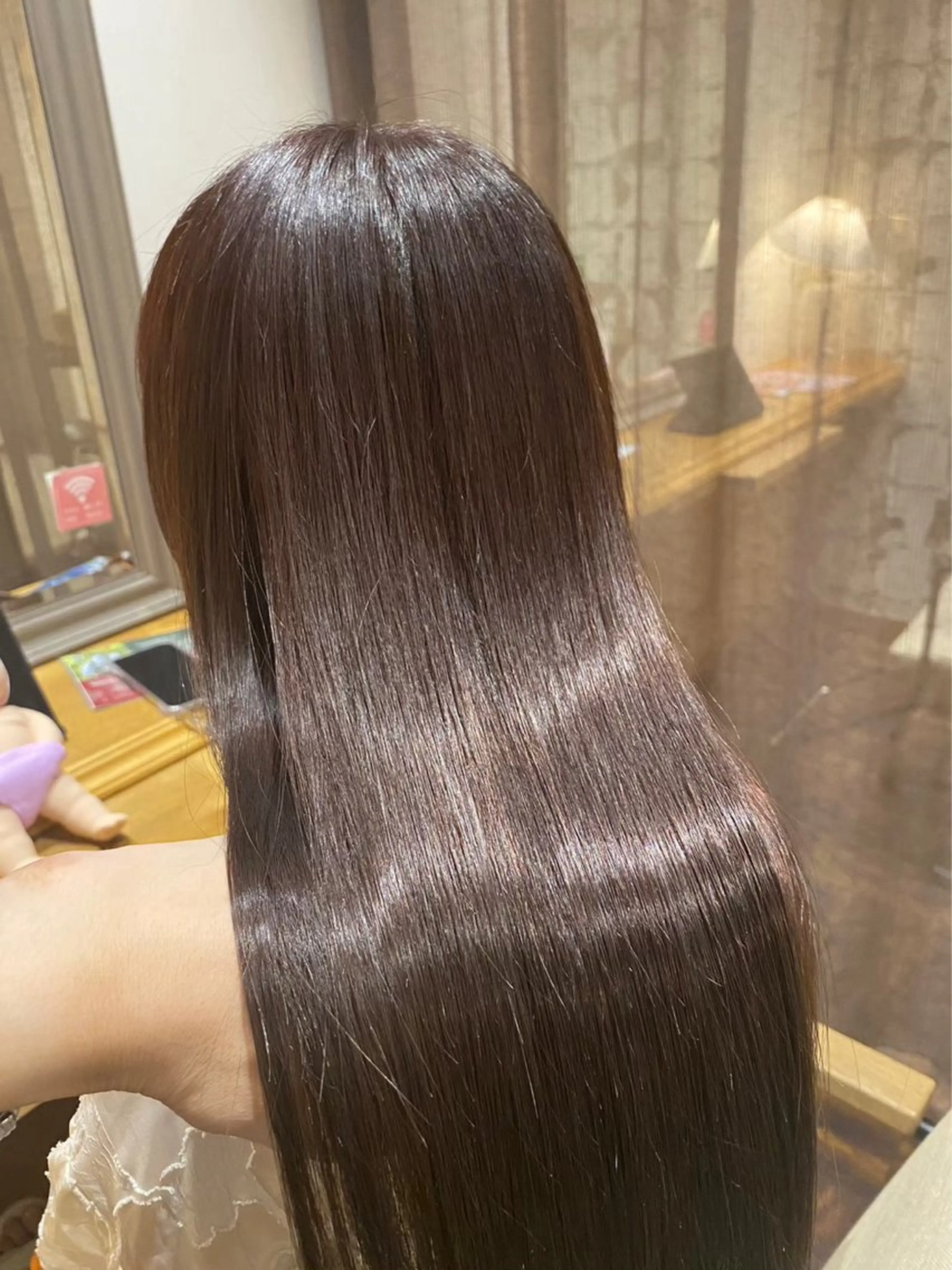 【🍒朝の時間をストレスゼロへ🍒】縮毛矯正ストレート全体の写真