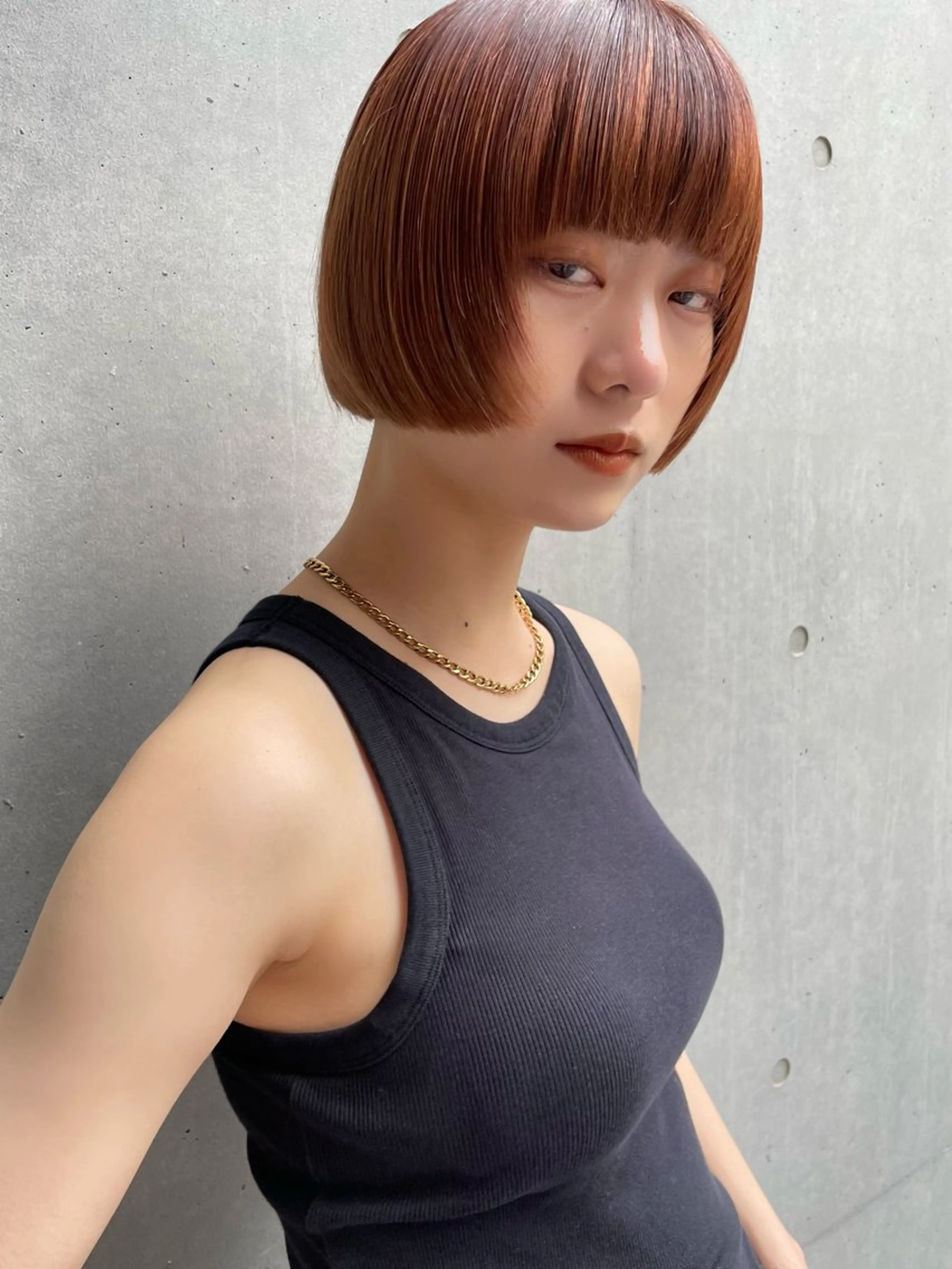 ショート ボブ ワイドバング カット くどうももか 浦和　ショート　ボブのヘアスタイル