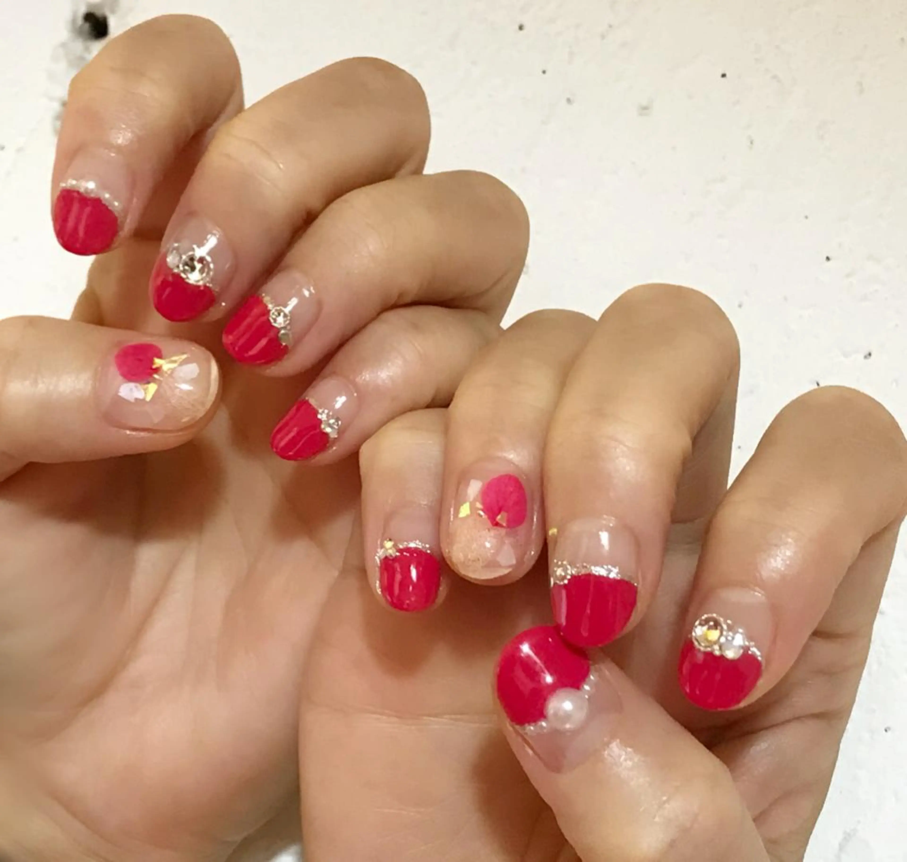 ネイル アートネイル フレンチネイル ワンカラーネイル Soeur ネイリストのネイルデザイン