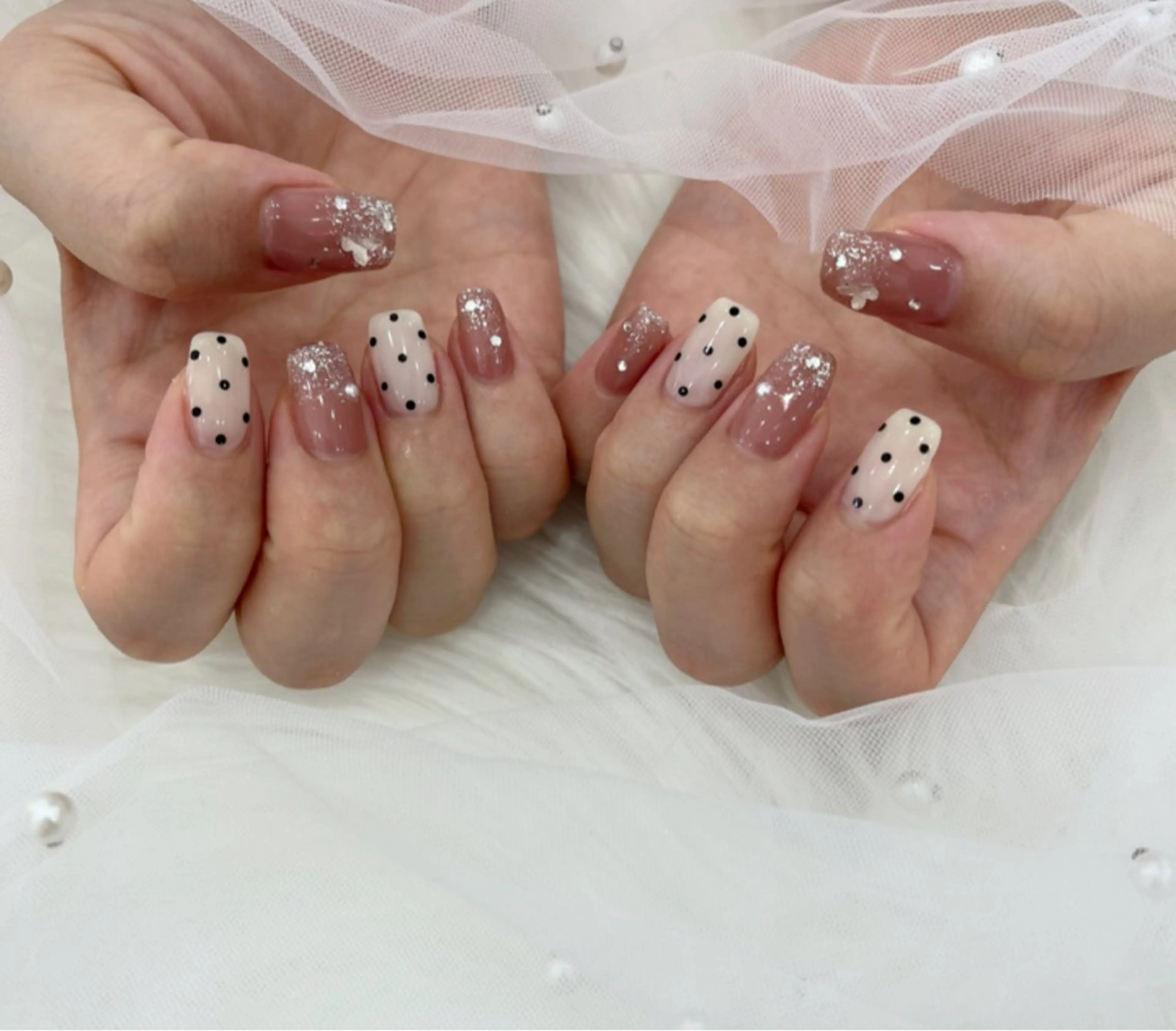 ネイル 長さ出し フットネイル ジェルネイル 韓国ネイル マグネットネイル #Amin nail salonのネイルデザイン