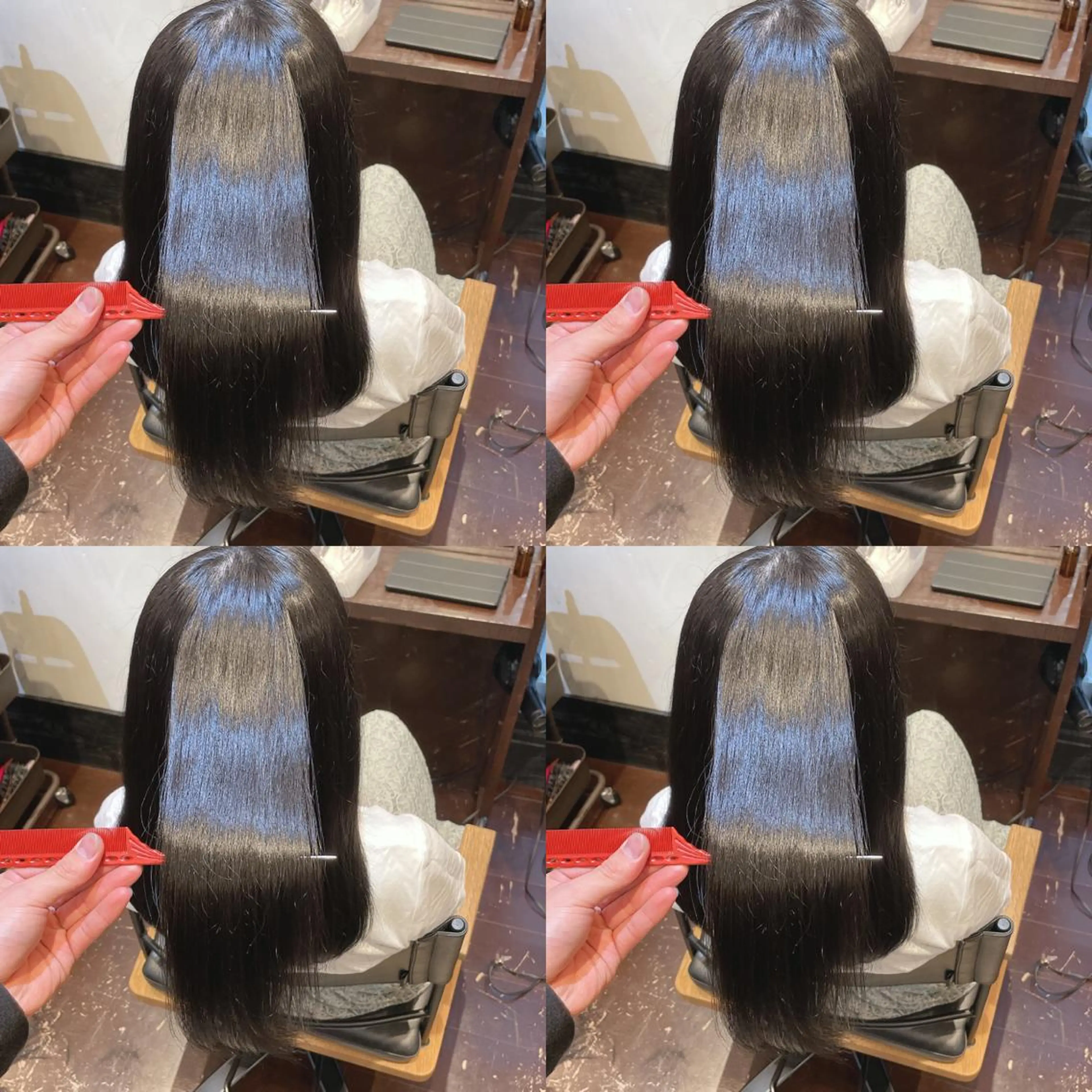 ロング パーマ 髪質改善 ストレートパーマ 10月限定モニター 髪質改善美髪矯正のヘアスタイル