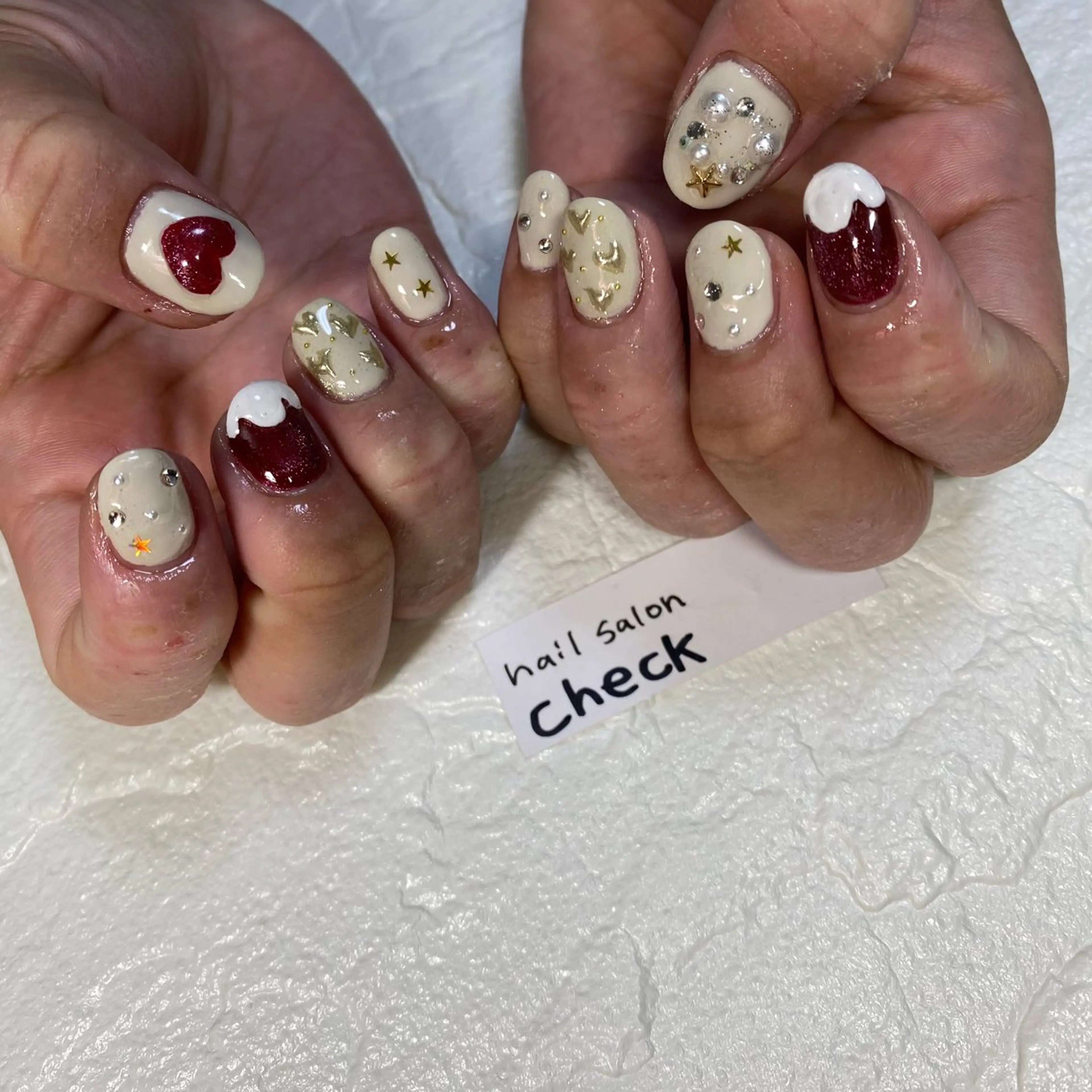 ネイル アートネイル ニュアンスネイル スカルプネイル 春ネイル 夏ネイル ハンドネイル ーCHECKー ちあきのネイルデザイン