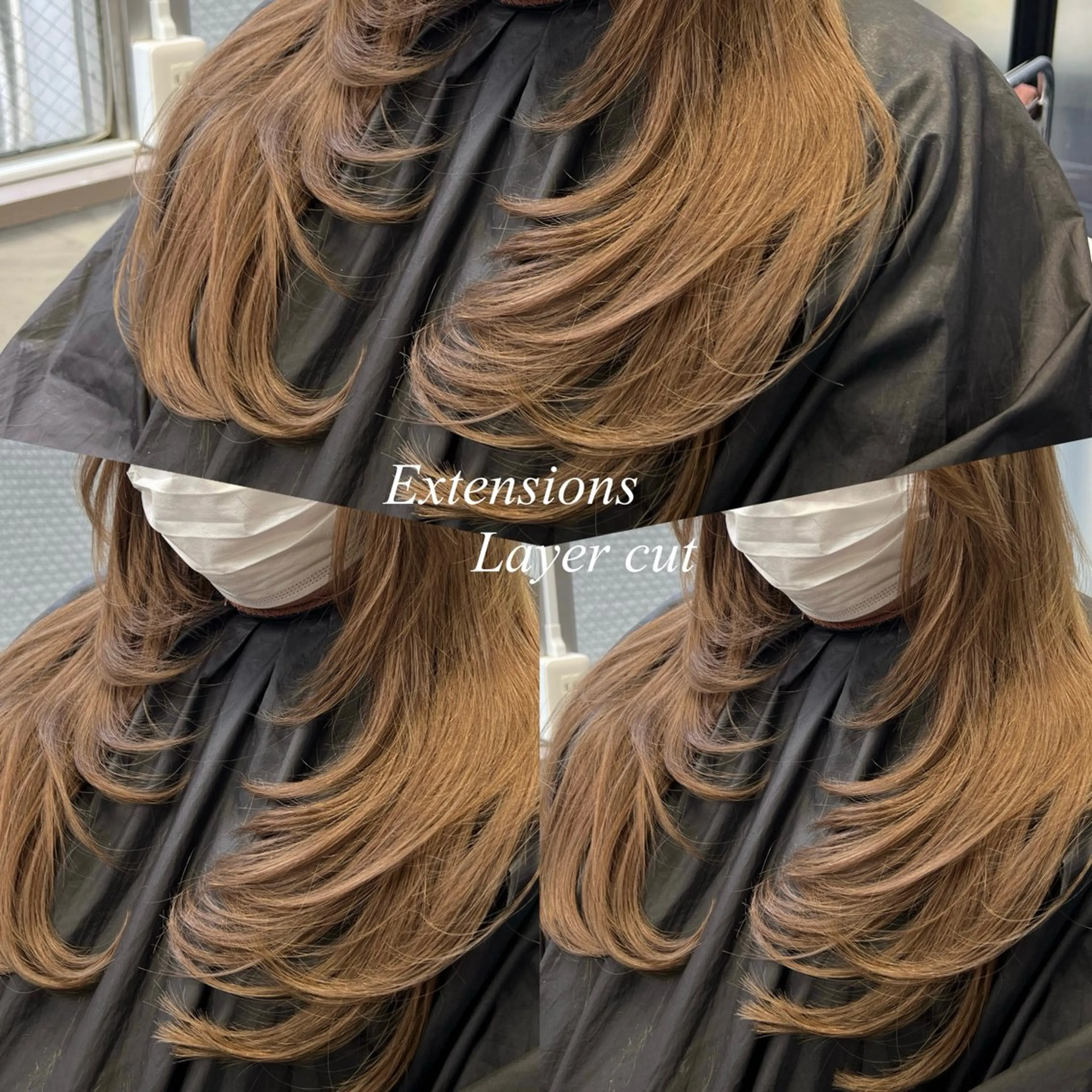 ロング カラー シールエクステ ハイトーンカラー エクステ エクステ シールエクステ特化 ハイトーン、NANAのヘアスタイル