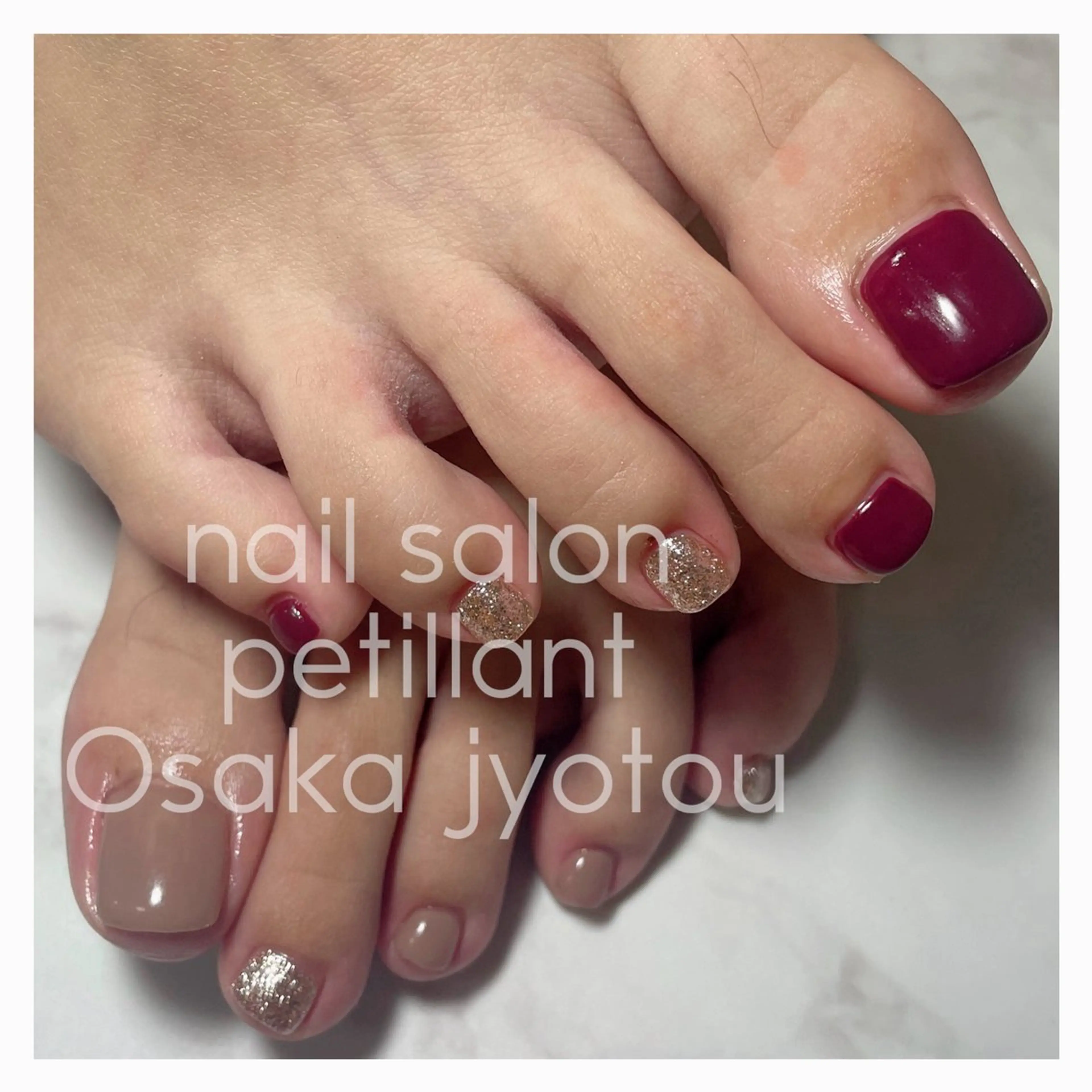 ネイル アートネイル フットネイル nail salon petillantのネイルデザイン