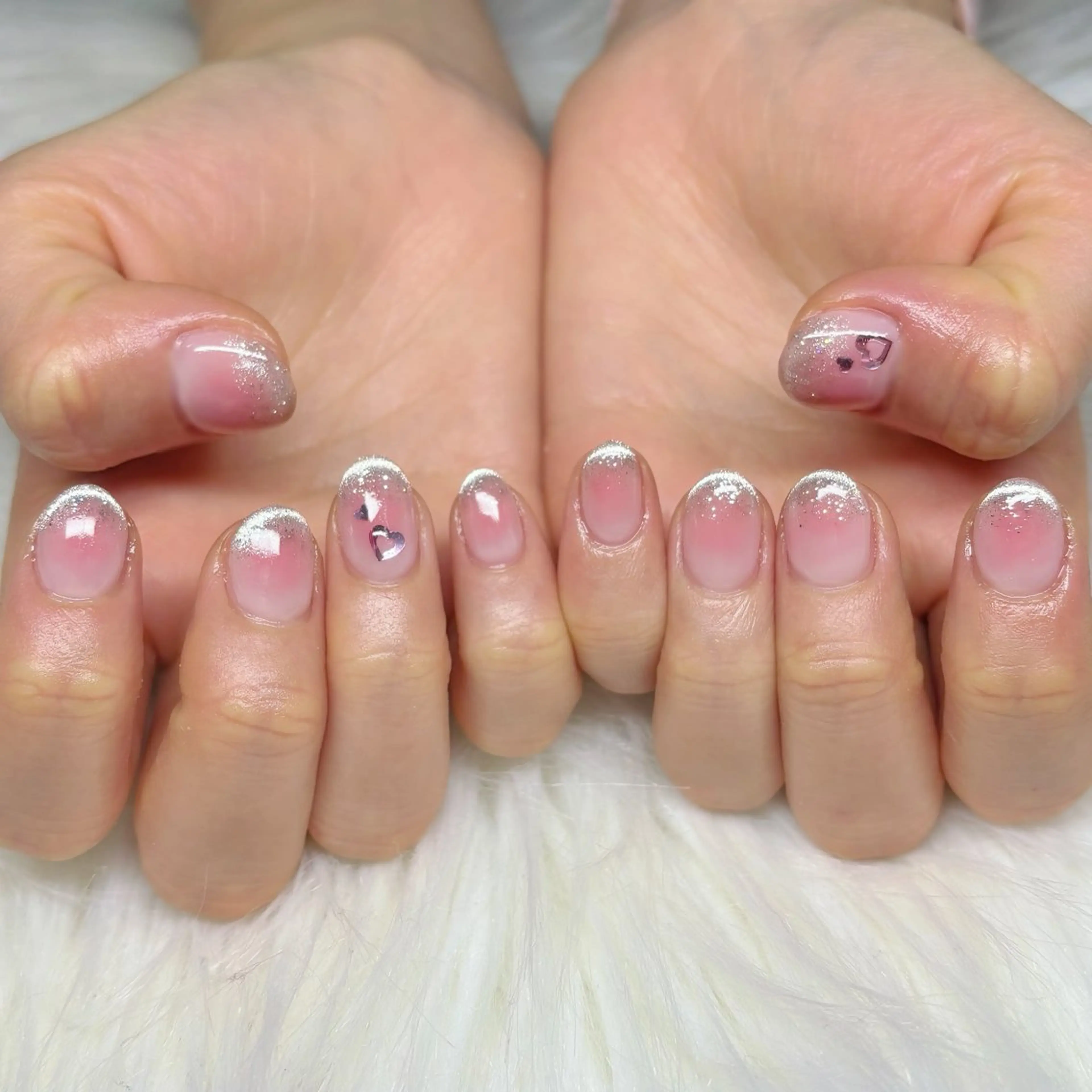 ネイル チークネイル ハンドネイル Y🩵 Jasmineのネイルデザイン