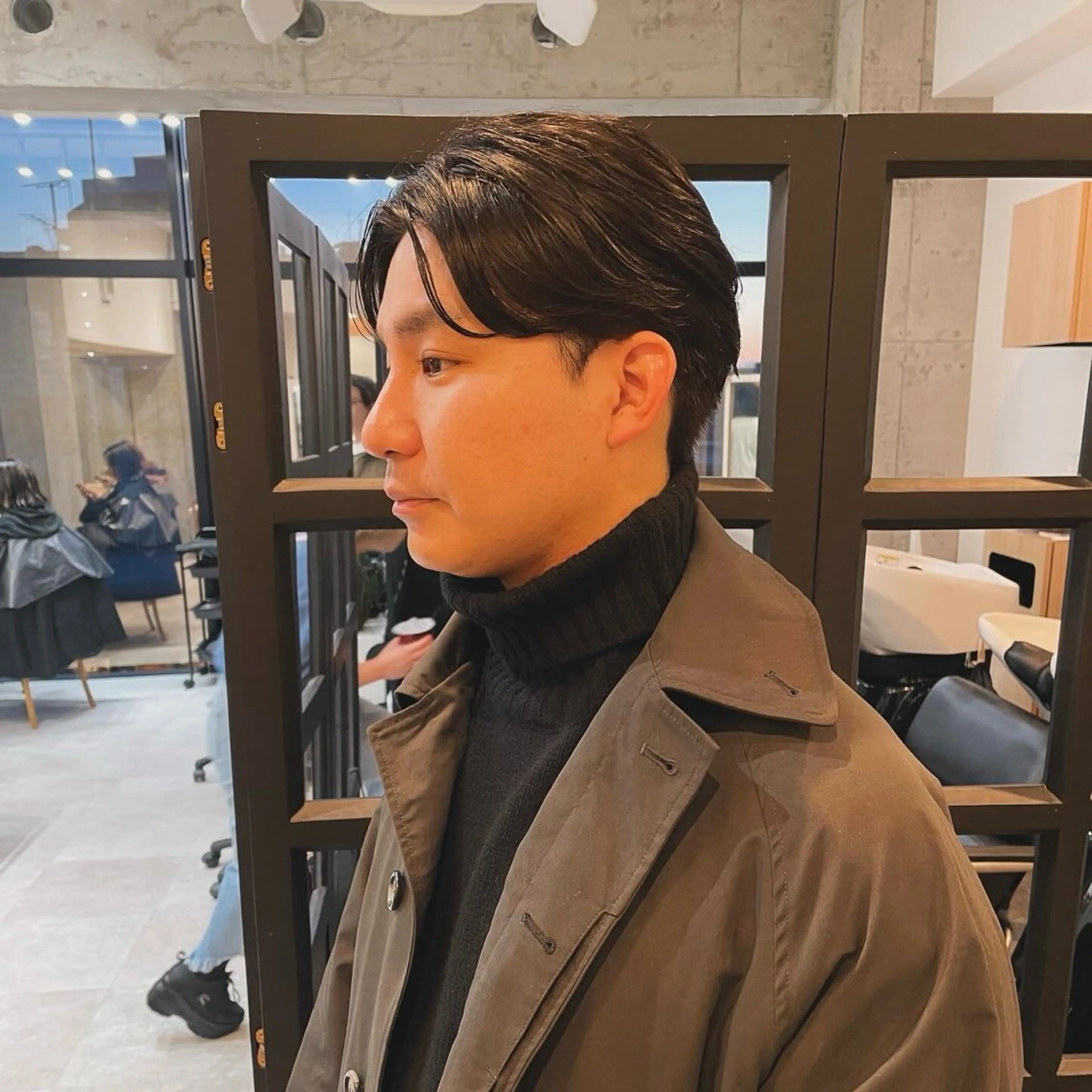 ショート メンズ センターパート メンズショート ショートヘア カット ヘッドスパ 堀江将太朗/恵比寿/ メンズカットのヘアスタイル