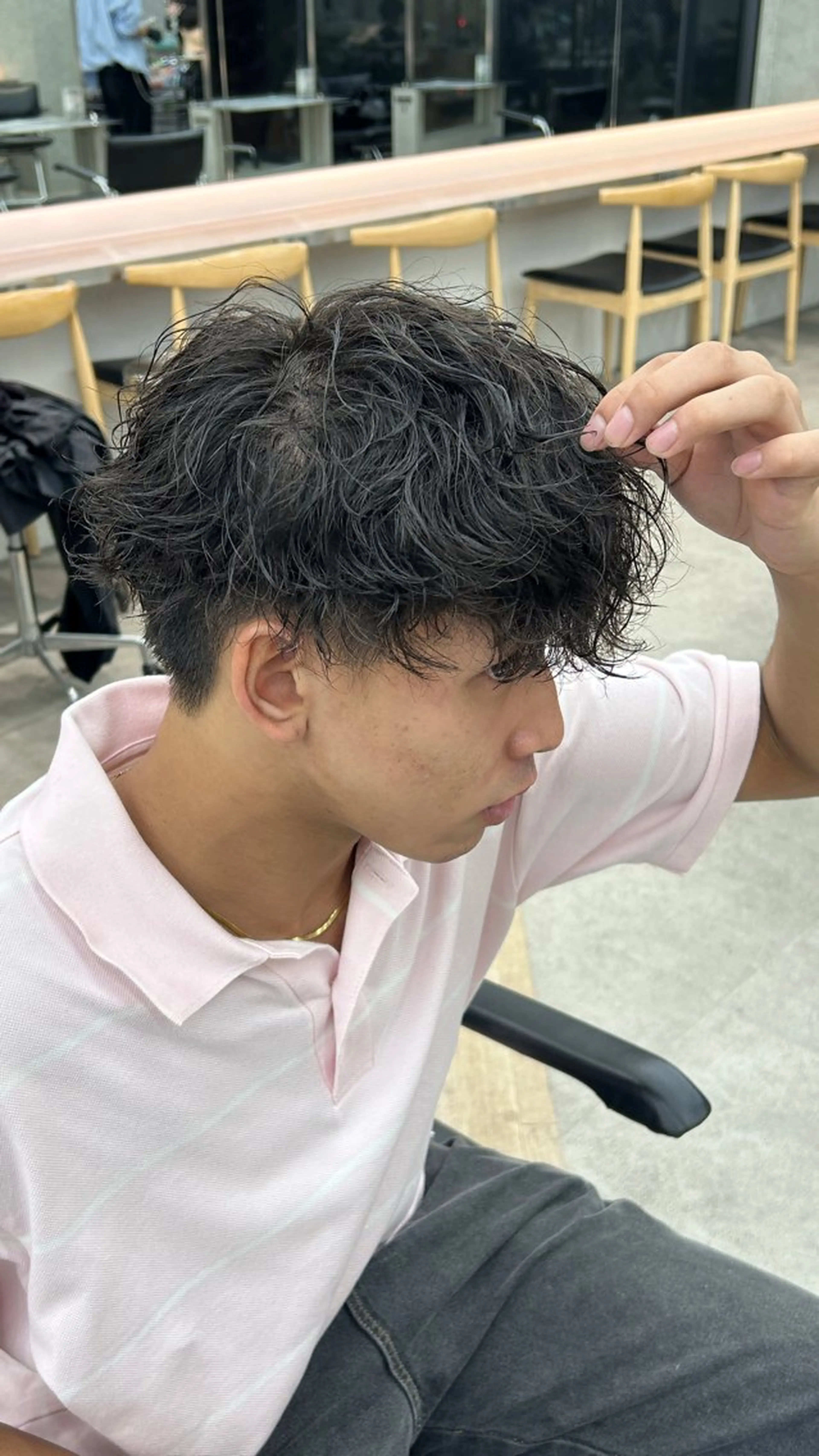 パーマ メンズ メンズパーマ ツイストスパイラルパーマ スパイラルパーマ カット パーマ 湯浅禅也/プードル /波巻きパーマ/栄のヘアスタイル