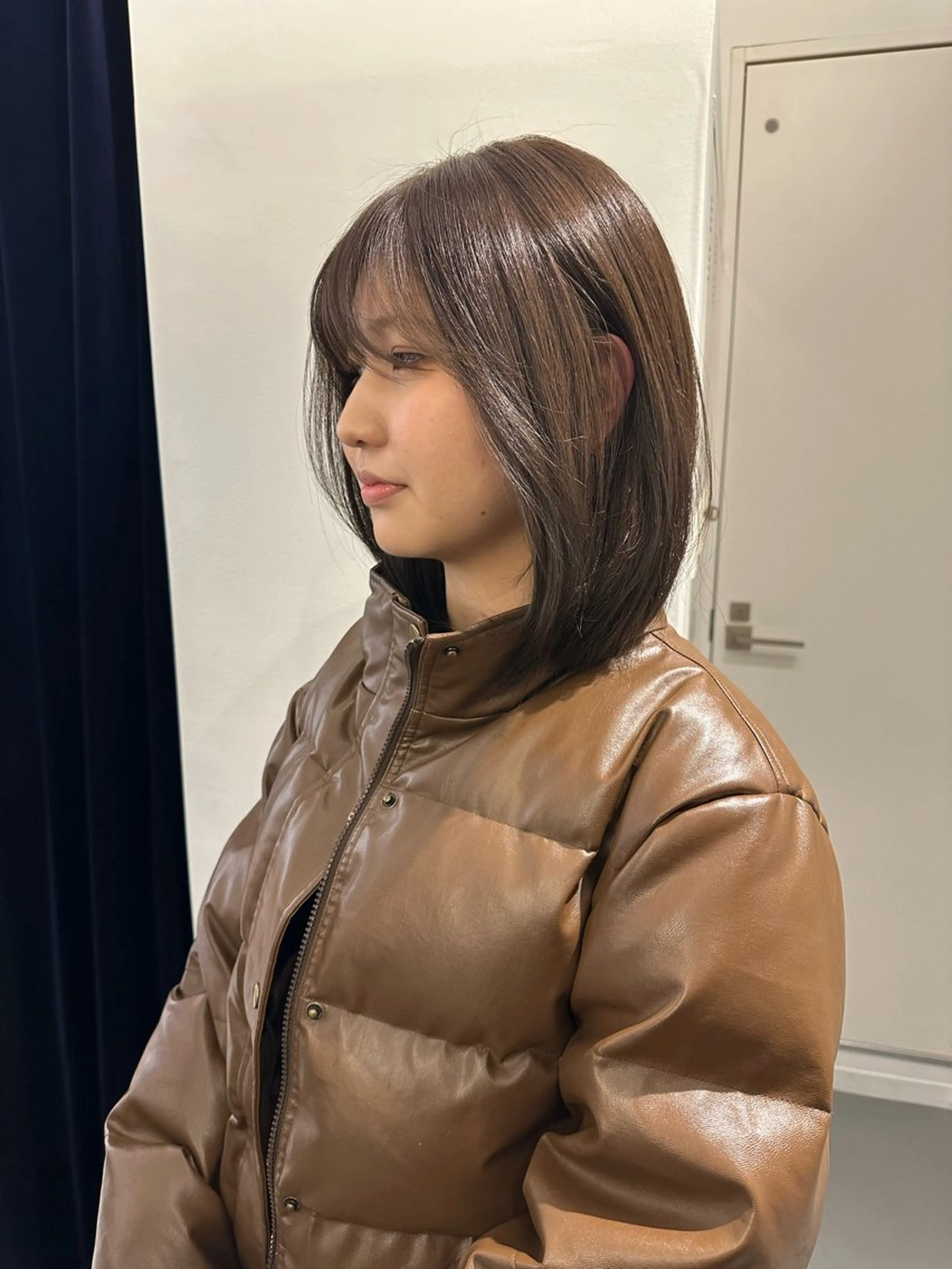 ミディアム カット ヘアカラー ボブ/似合わせカット /ニュアンスカラーのヘアスタイル