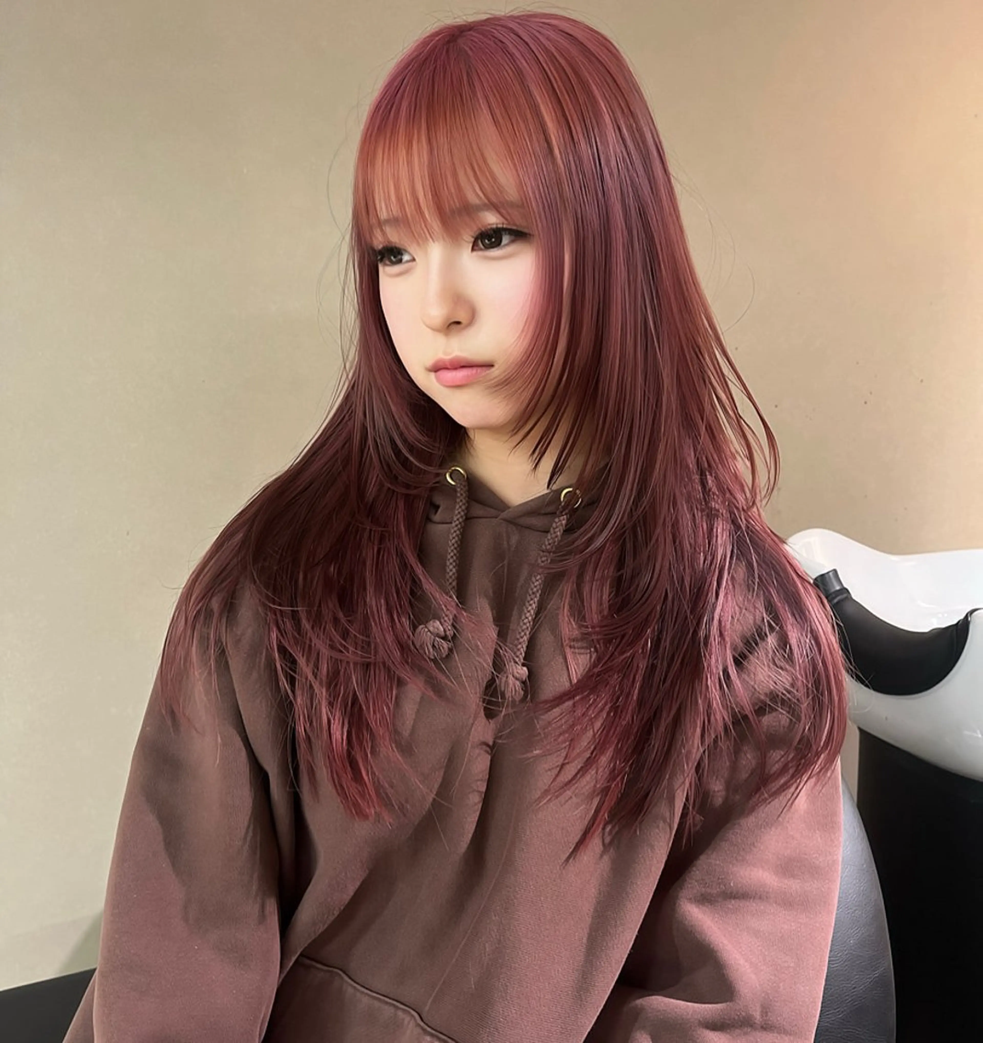 ロング カラー 💖艶ハイトーン髪質 改善💖ケンシンのヘアスタイル
