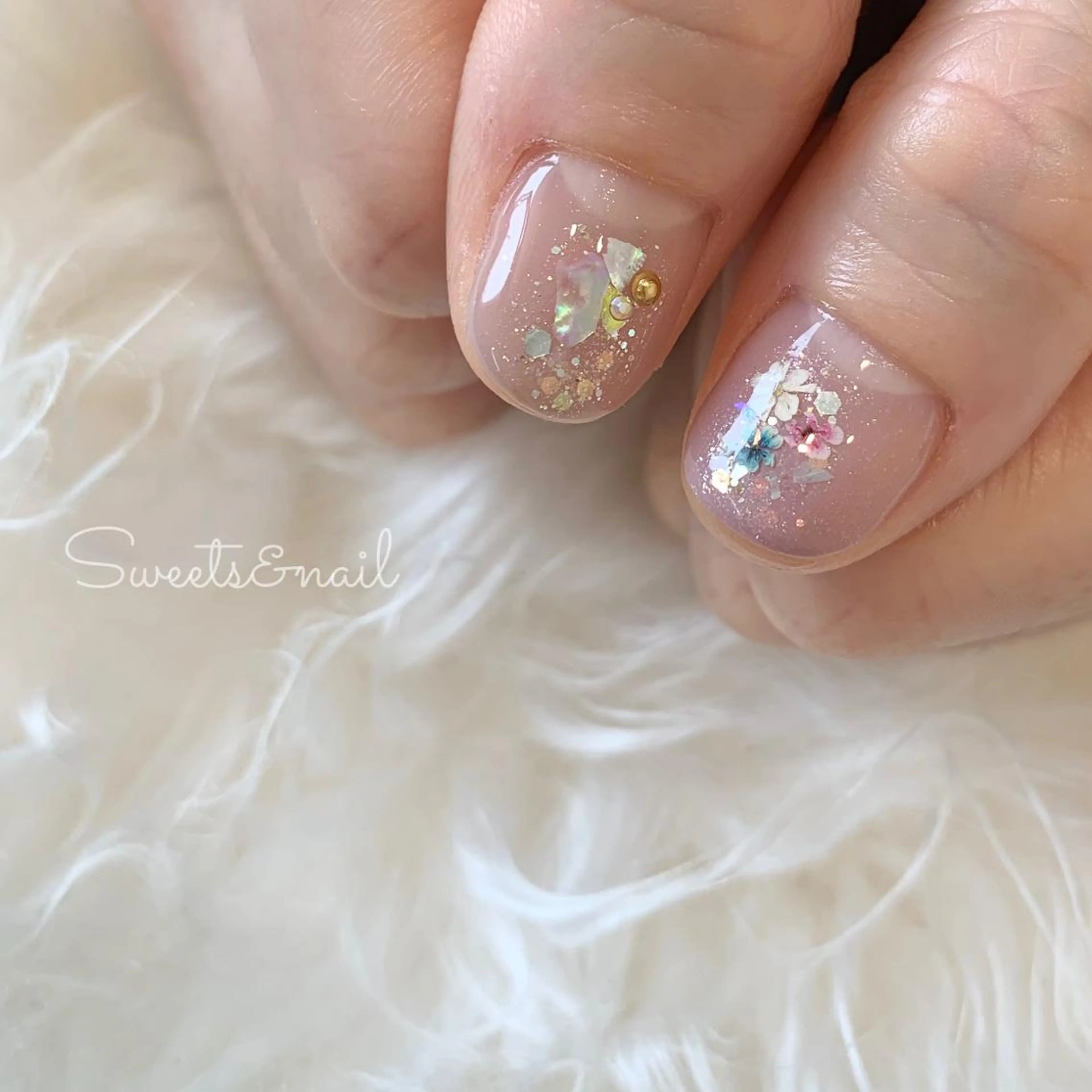 ネイル キラキラネイル Sweets＆ nail みなこのネイルデザイン