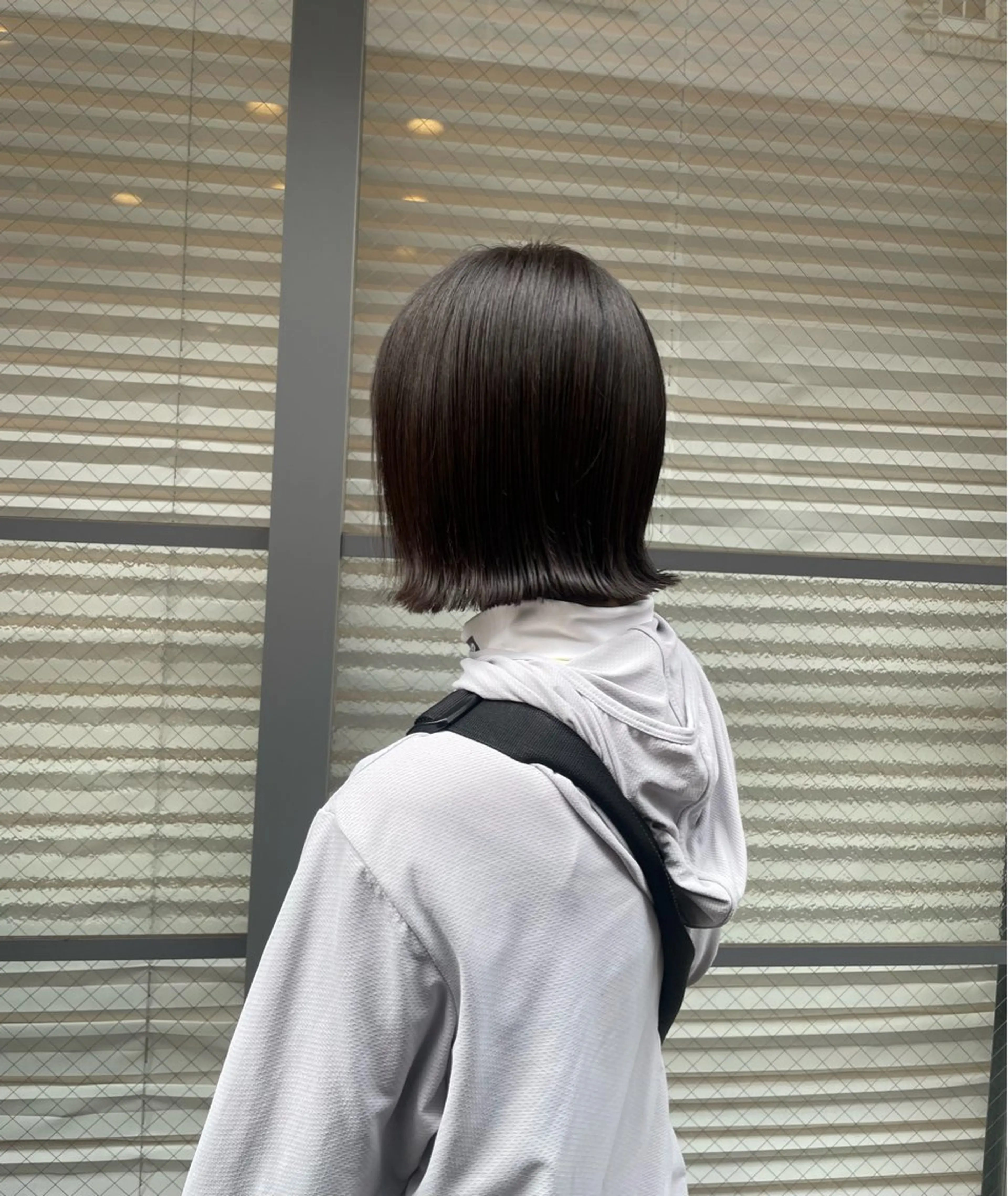 ミディアム 切りっぱなしボブ ボブ 🌷【暖色艶カラー】 shiori🌷のヘアスタイル