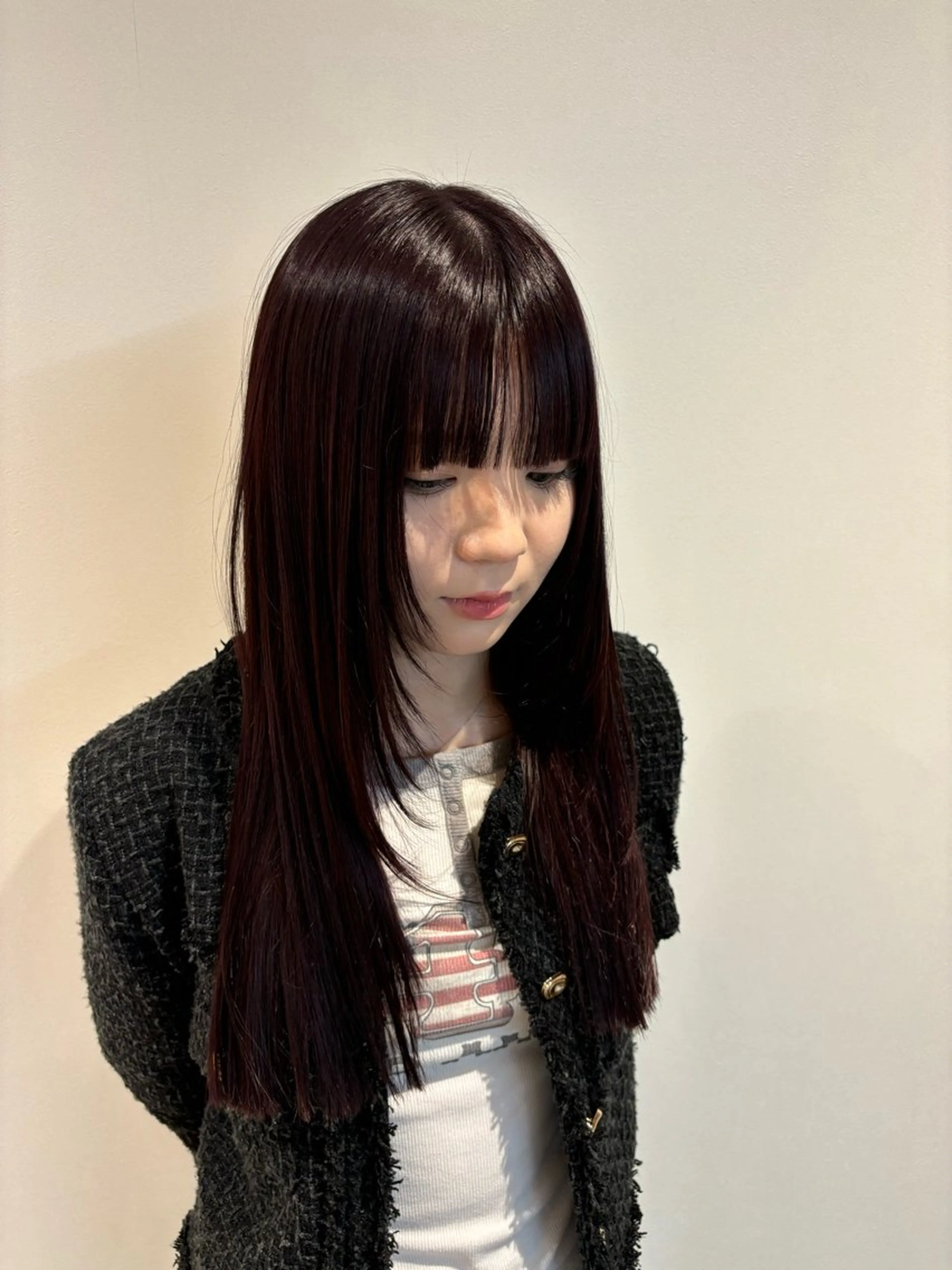 ロング レイヤーカット 本堂 悠斗のヘアスタイル