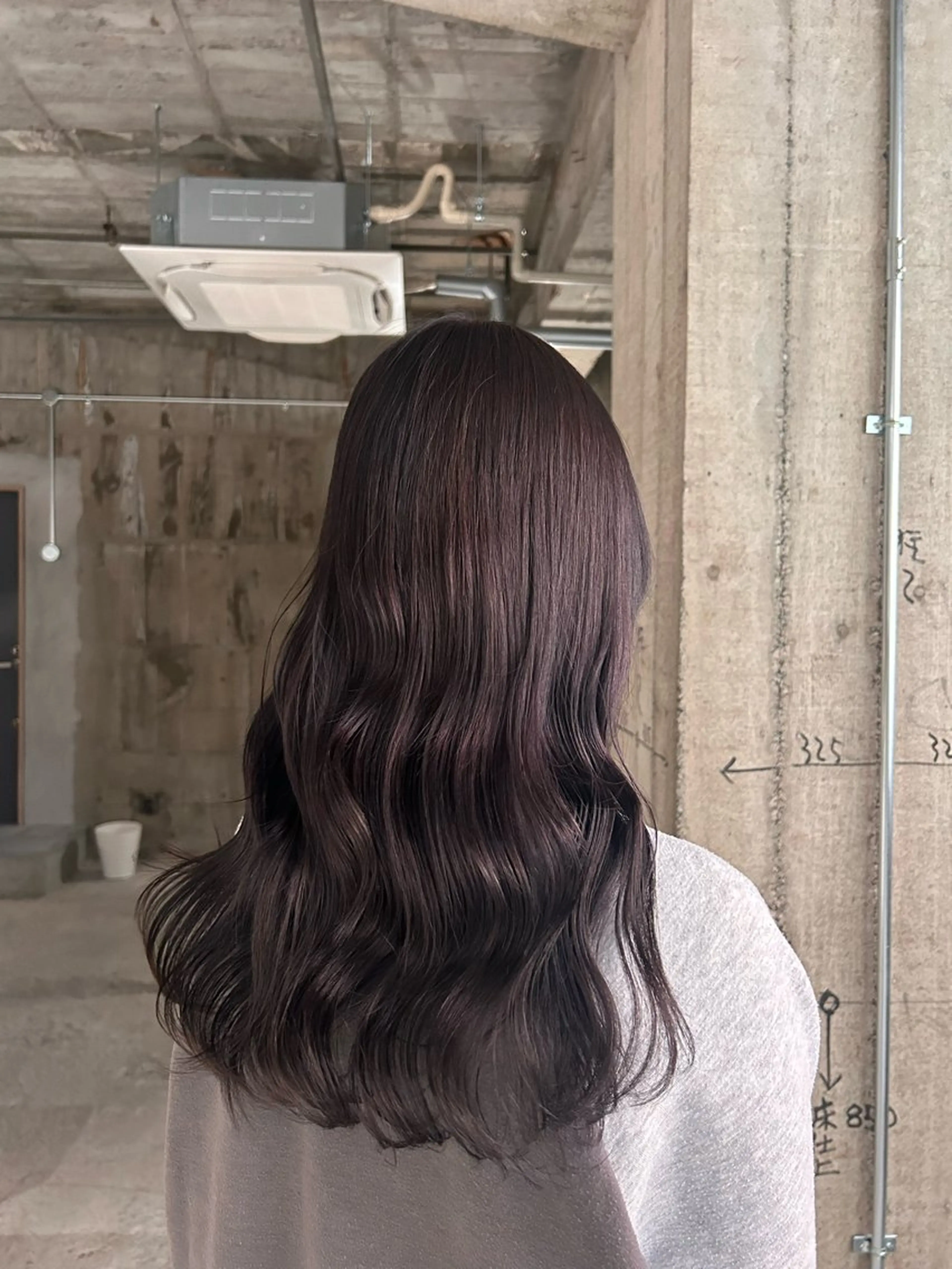 ロング カラー ヘアカラー 玉置 七海のマツエク・マツパデザイン