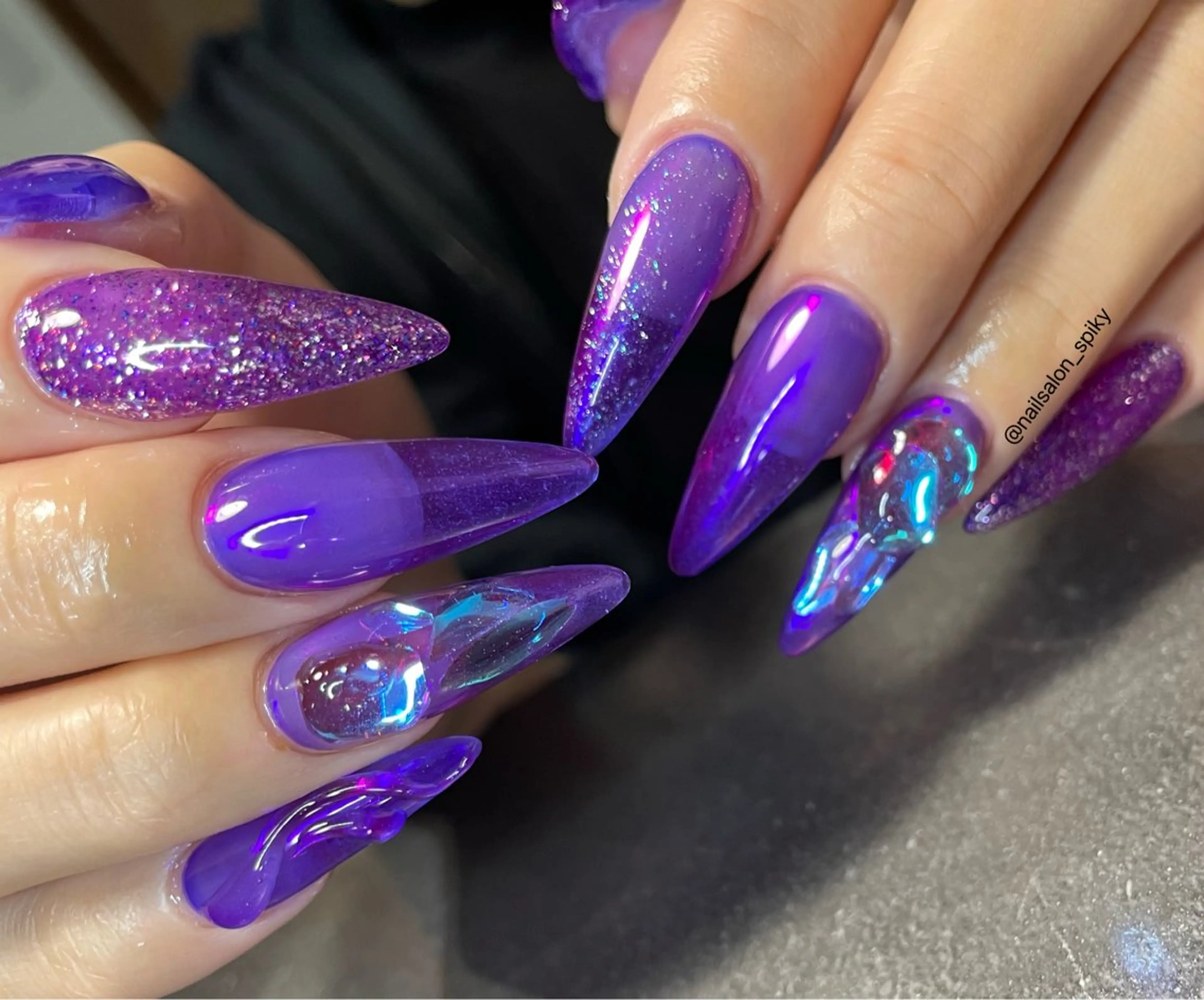 ネイル Spiky とうげ ふうかのネイルデザイン