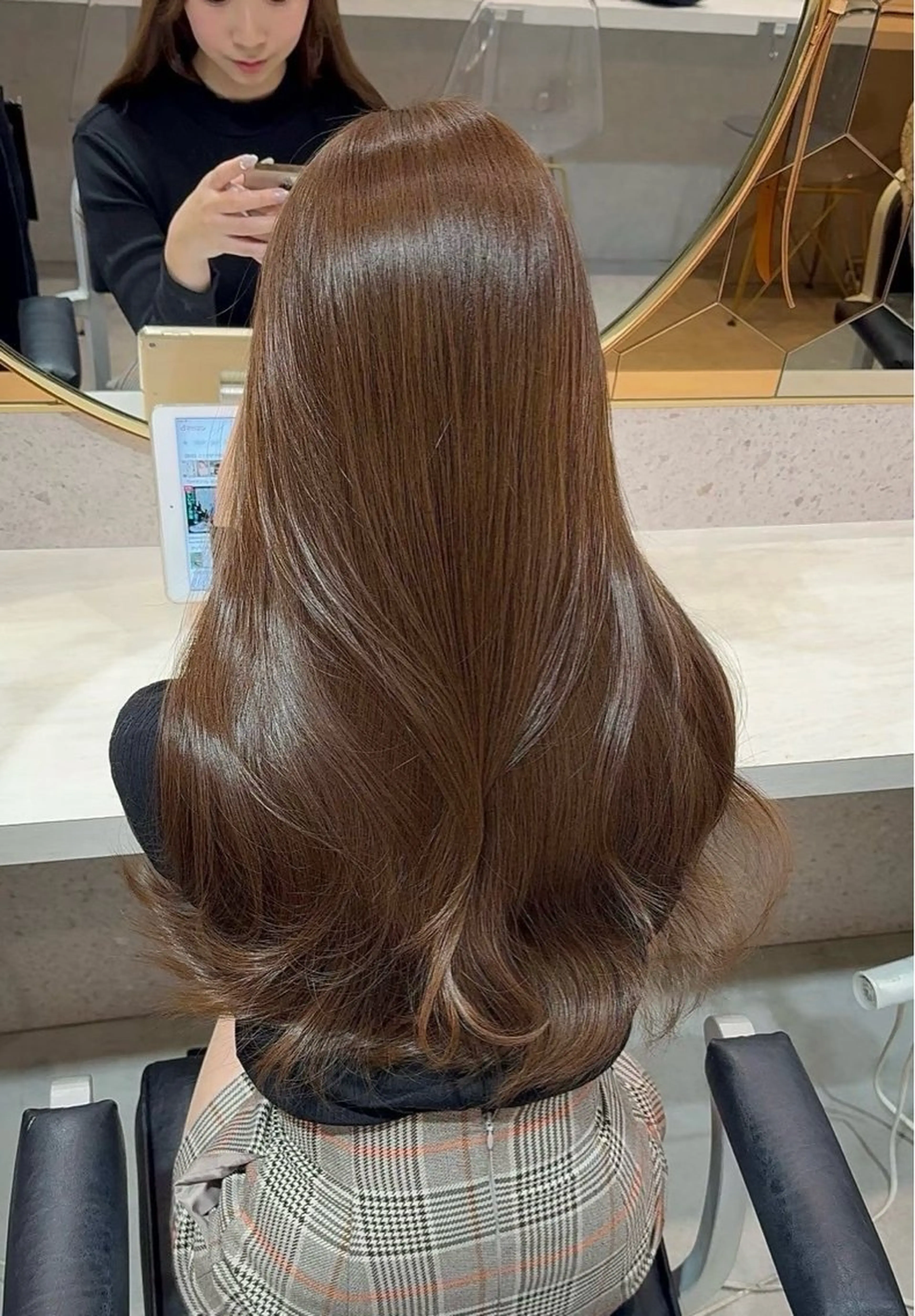 ロング トリートメント 韓国トレンド💓 阿部あんじゅのヘアスタイル