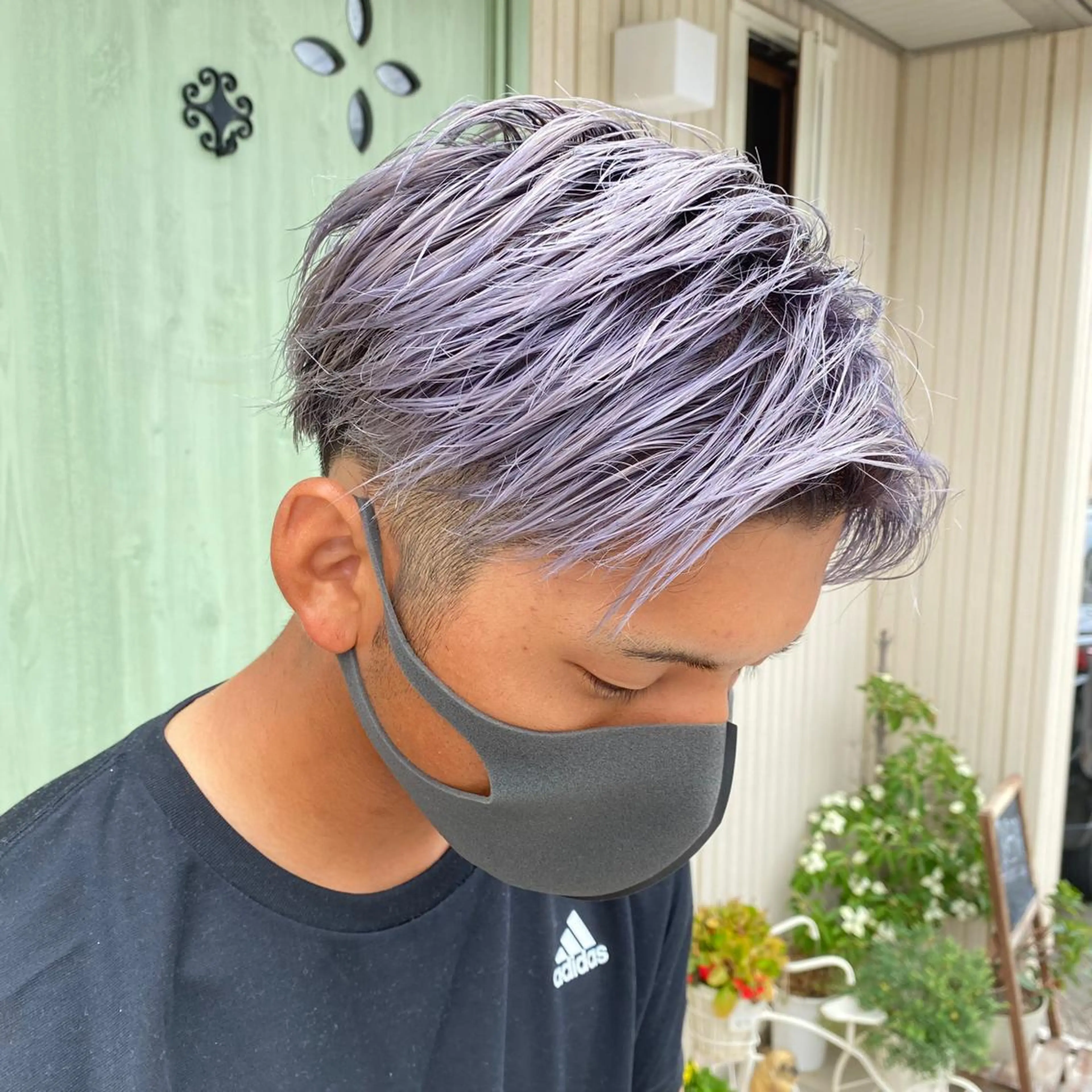 ショート メンズ y.s.h所属・ハイトーンカラー🌈 メンズパーマ鈴木康平のヘアスタイル