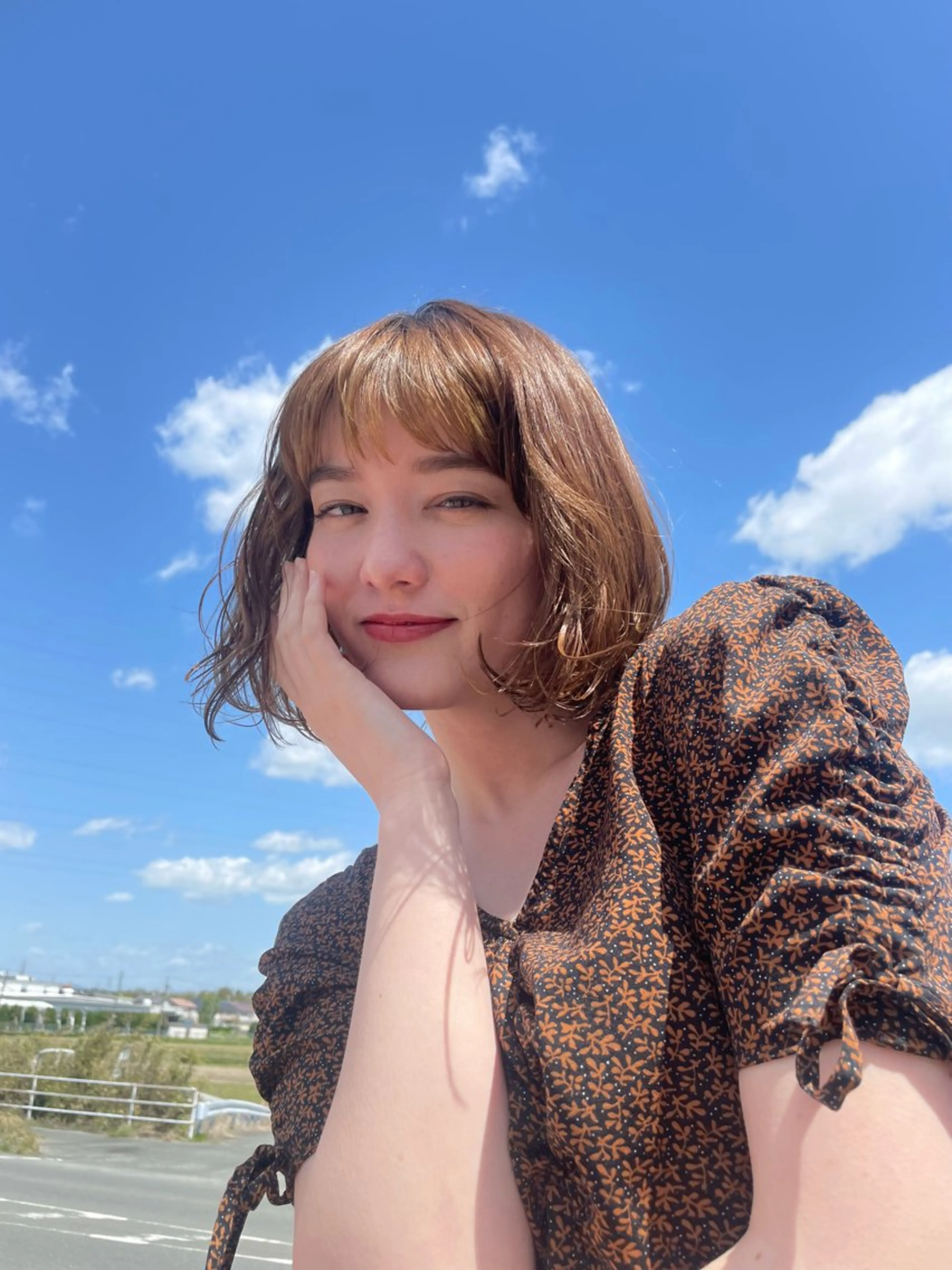 ミディアム カラー ゆうこ 🩷🩶のヘアスタイル