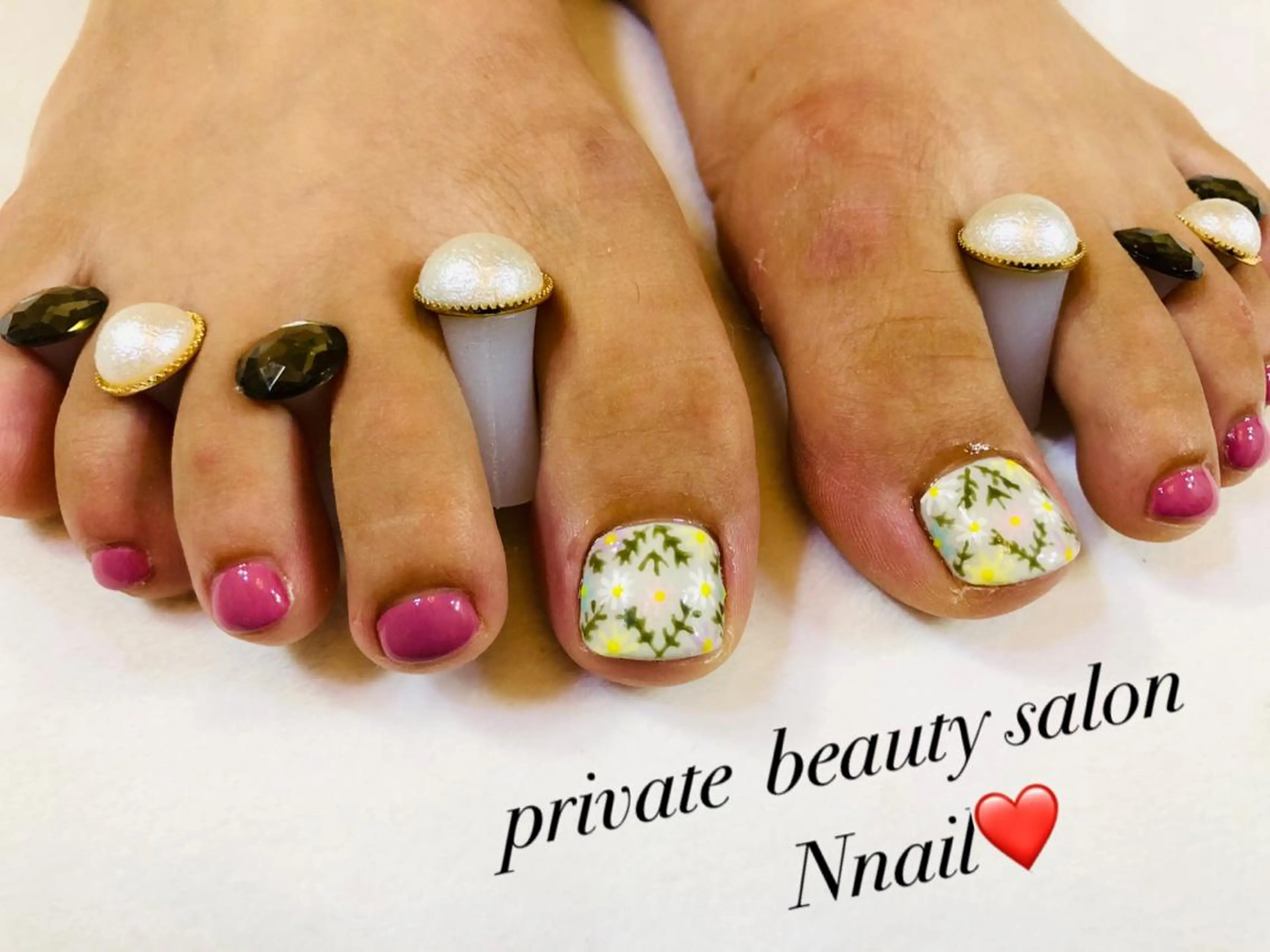 ネイル アートネイル 持ち込み 🌿Nnail🌿 プライベートサロンのネイルデザイン