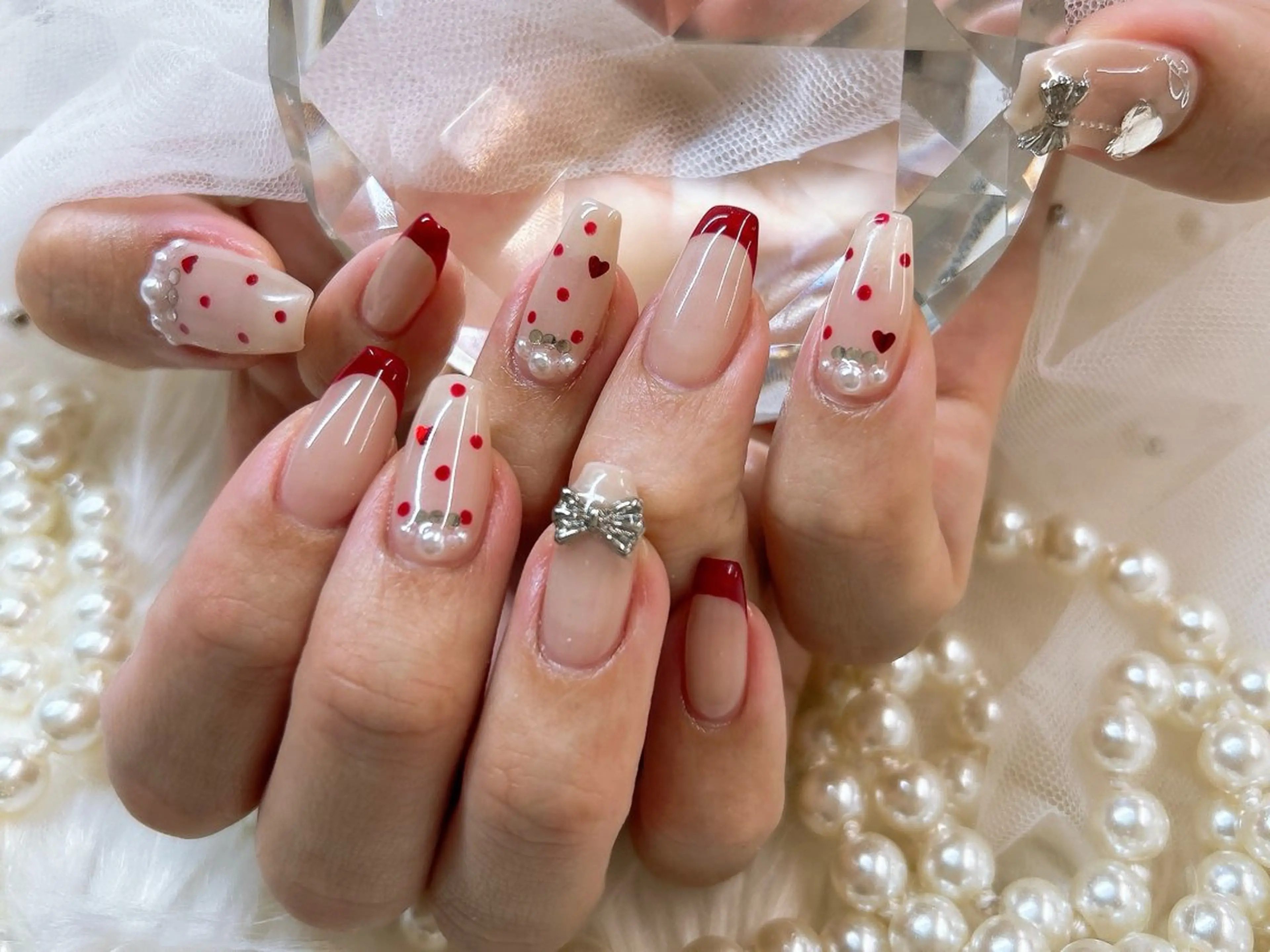 ロング ハンドネイル Nailsalon Angeのネイルデザイン