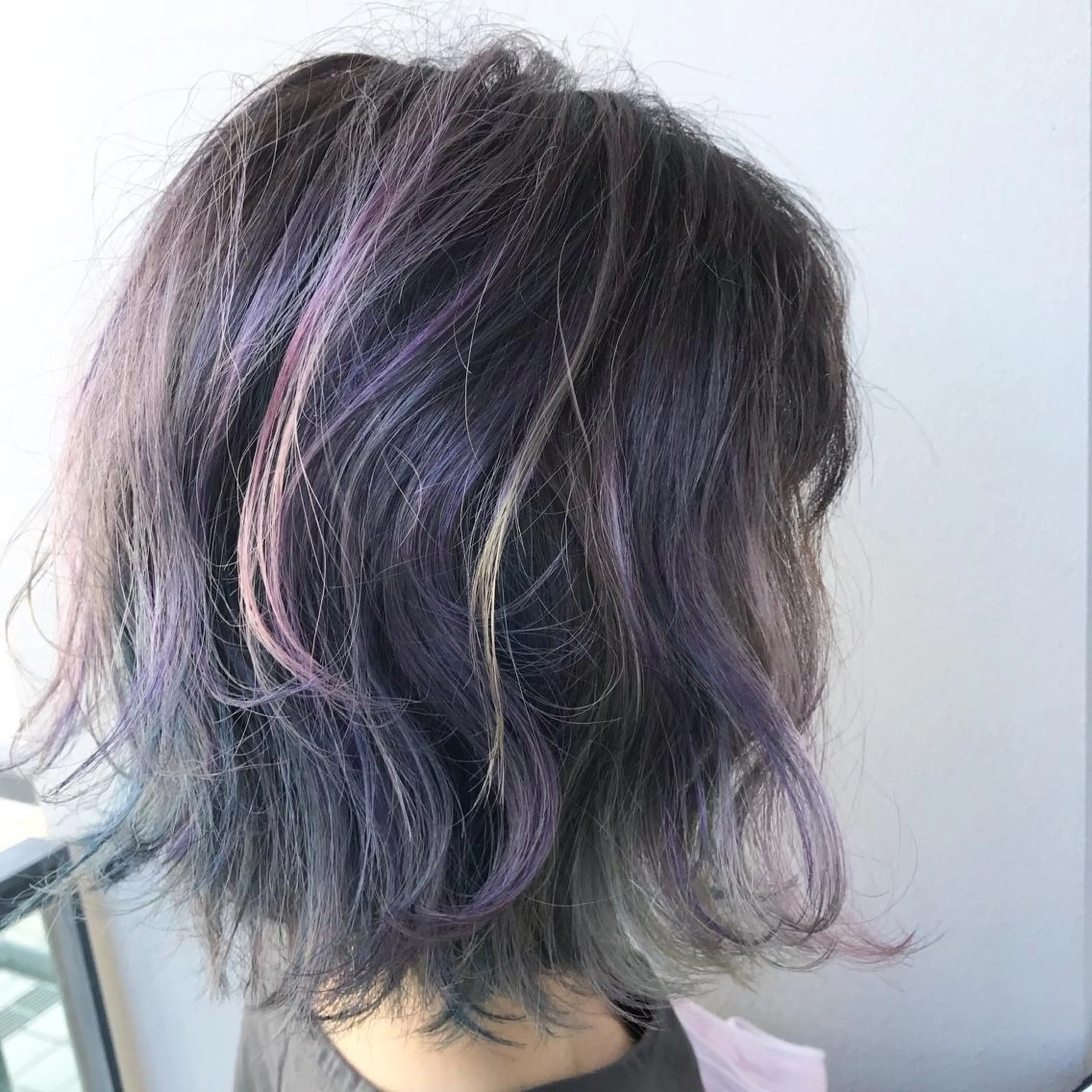 カラー ウルフレイヤー 縮毛矯正/ヒロシのヘアスタイル