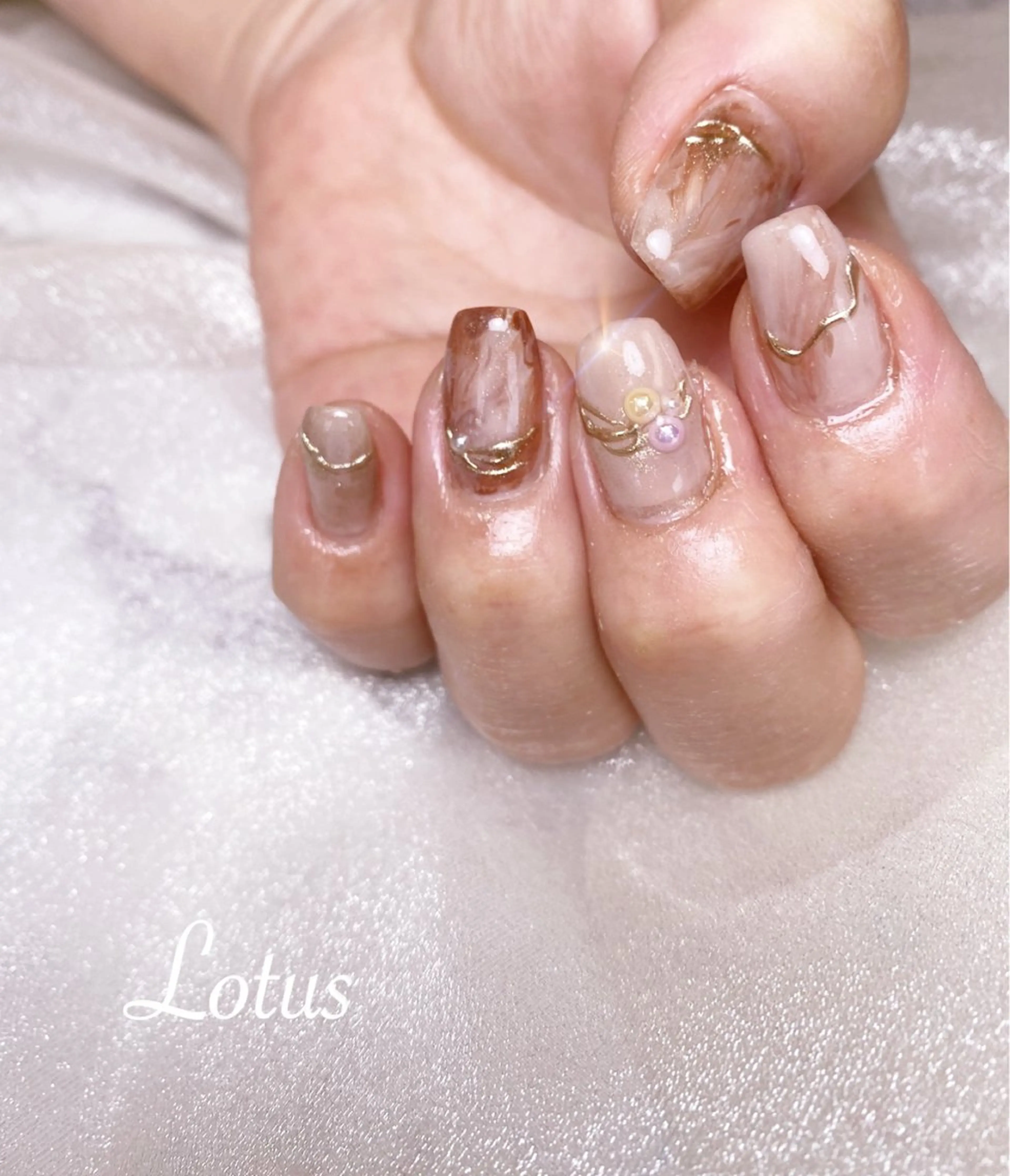 ネイル ハンドネイル ネイル＆脱毛 Lotus🌸のネイルデザイン