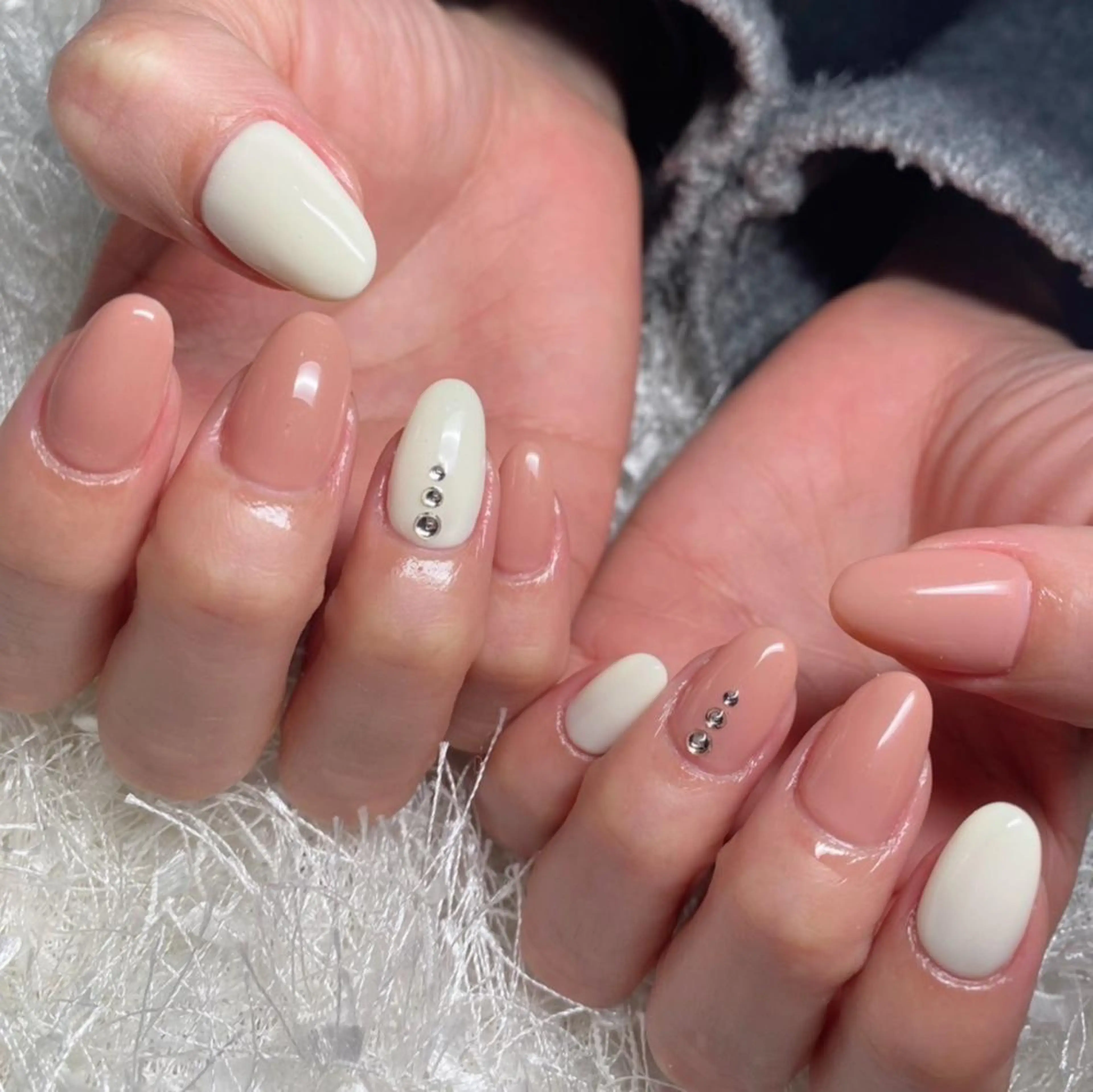 ネイル 長さ出し フレンチネイル ジェルネイル グラデーション 韓国ネイル ハンドネイル Nail&eye Belire 新宿のネイルデザイン