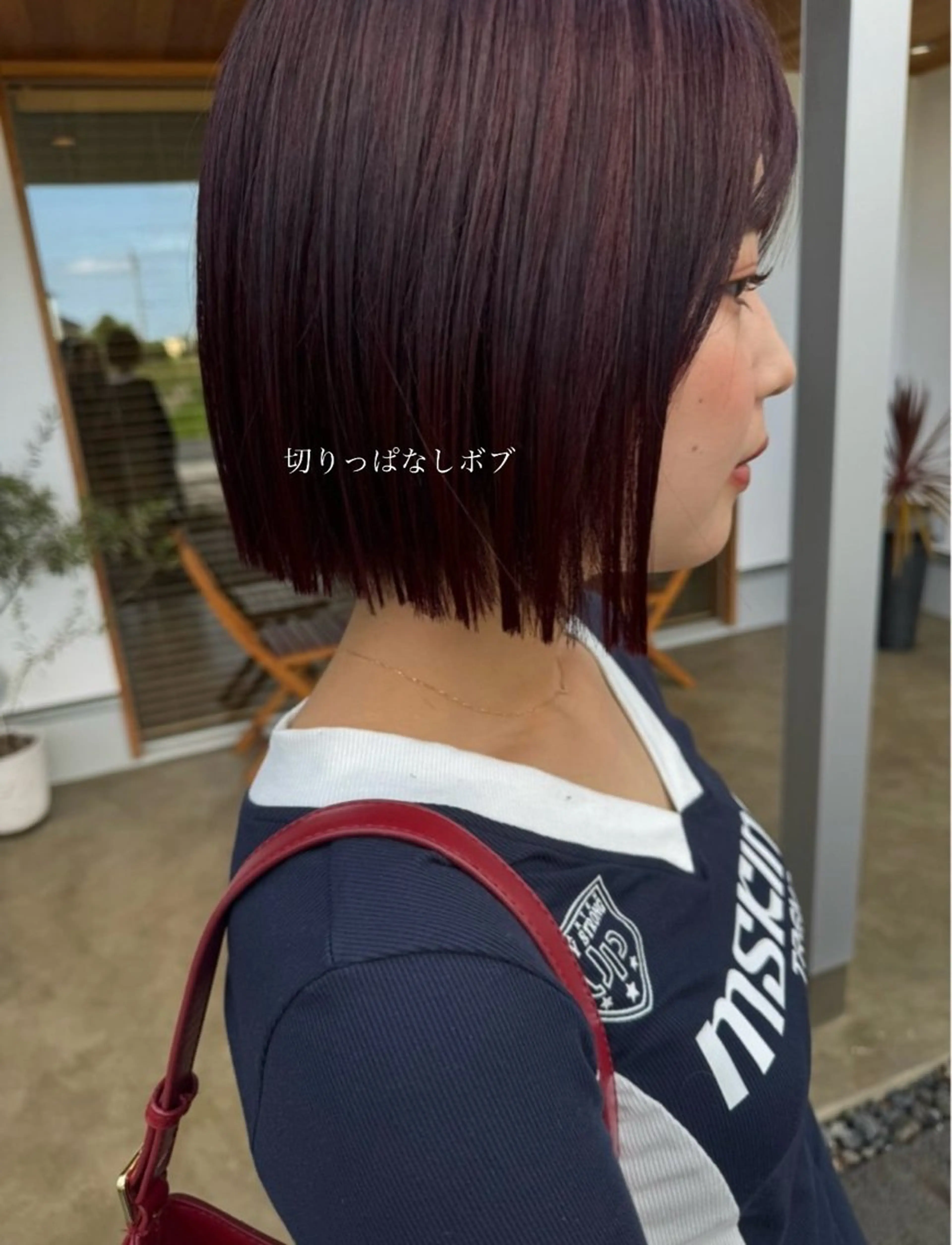 ショート 切りっぱなしボブ ボブ Hunny Anna ショートスタイルのヘアスタイル