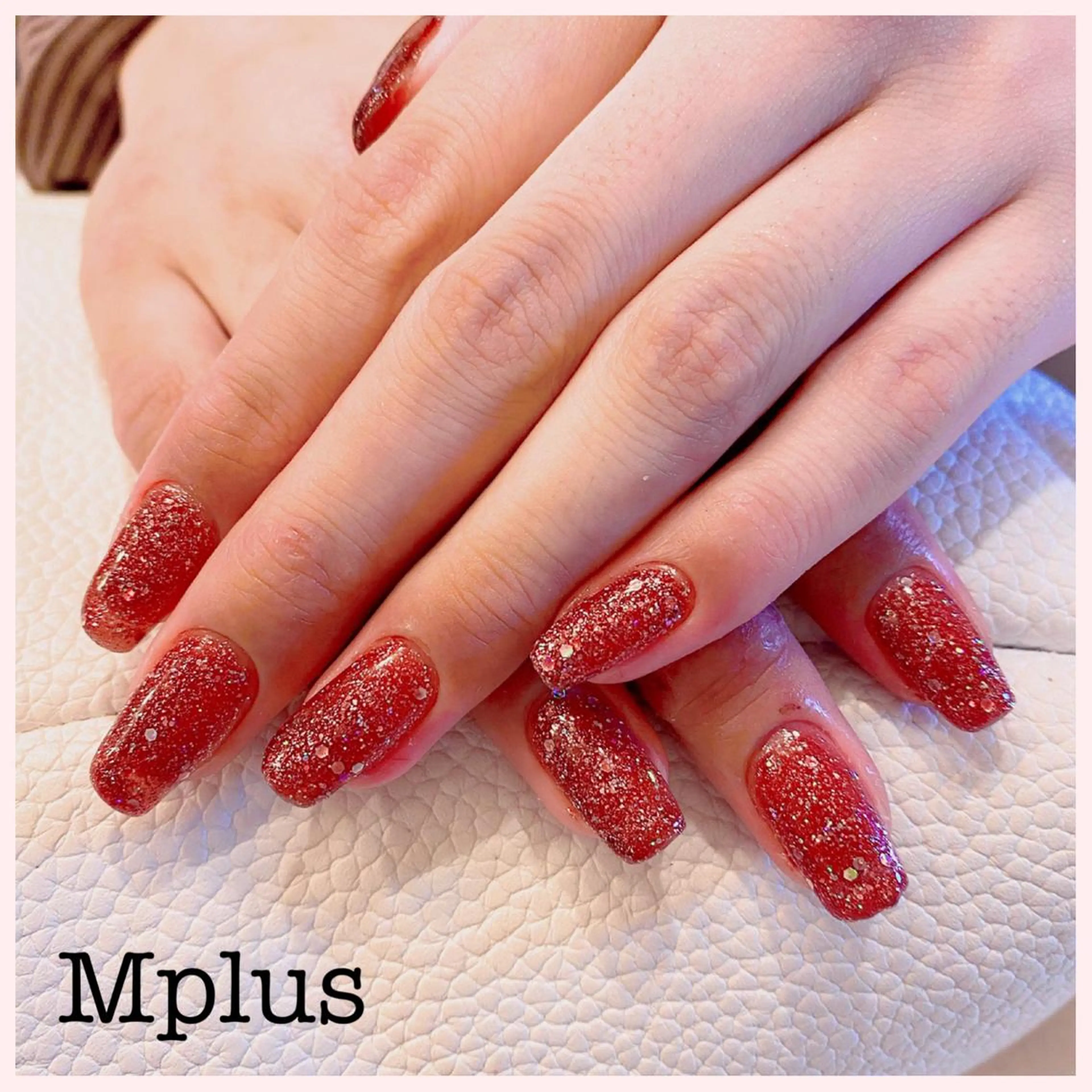 ネイル ラメ(グリッター) ワンカラーネイル Mplus miyukiのネイルデザイン